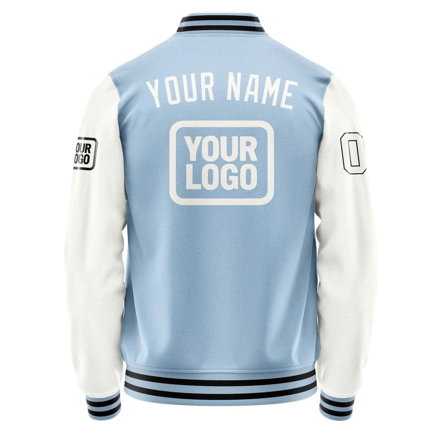 Custom Light Blue White Jacket sold by Tailorly product image thumbnail 4