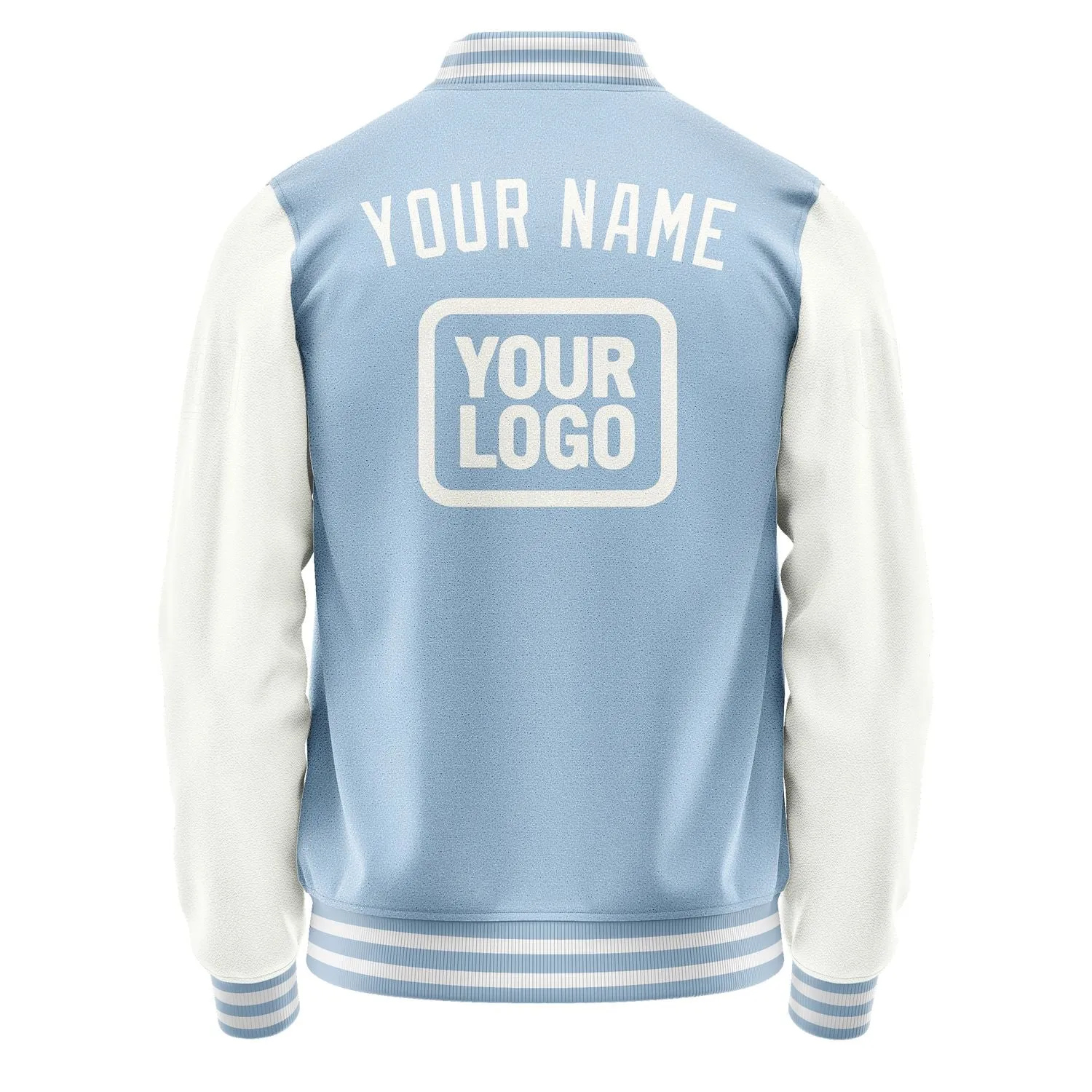 Custom Light Blue White Jacket sold by Tailorly product image thumbnail 4