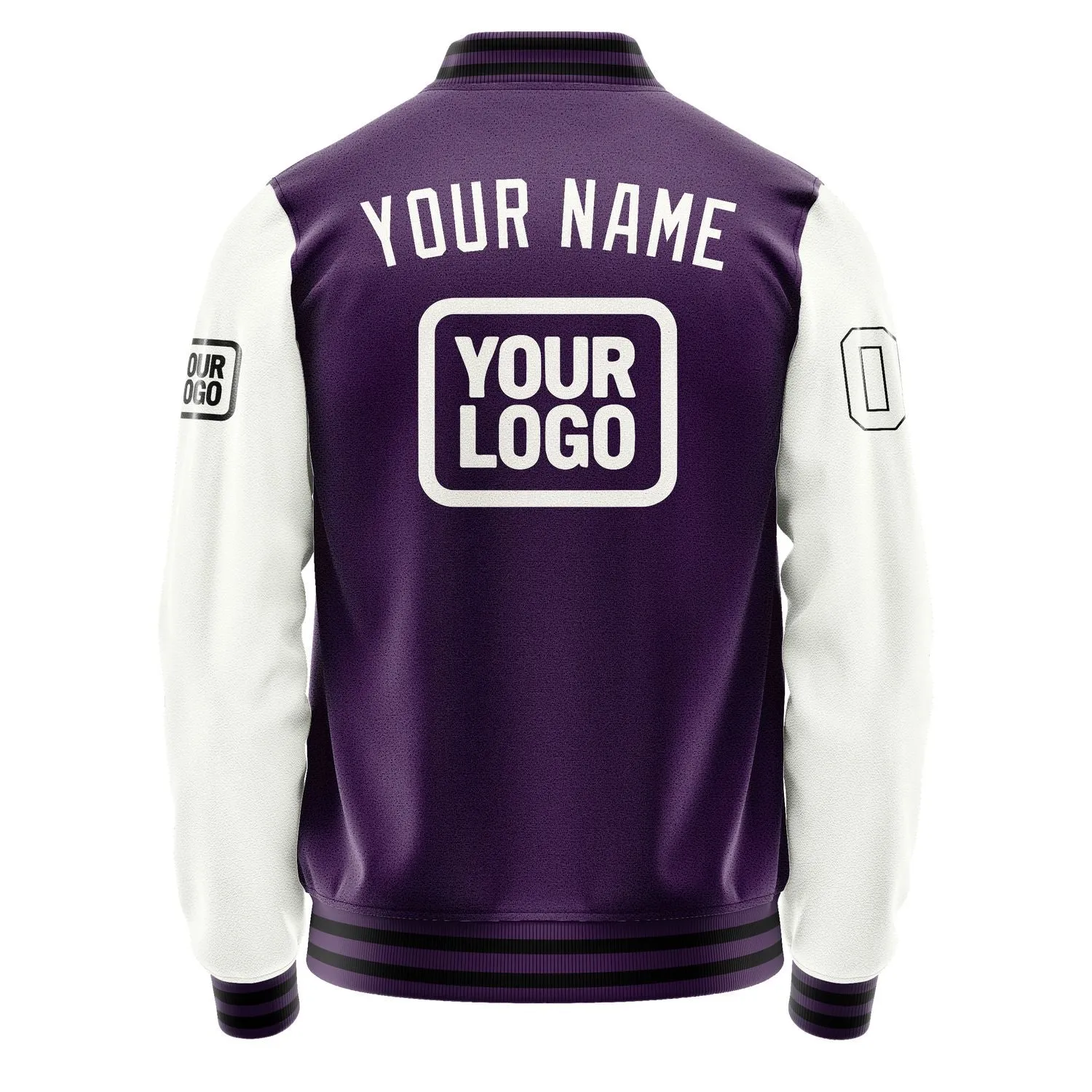 Custom Purple White Jacket sold by Tailorly product image thumbnail 4