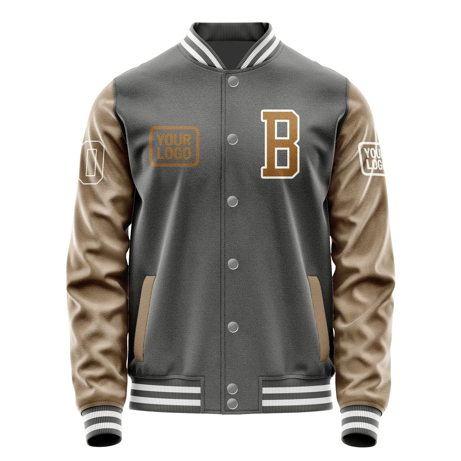 Custom Dark Grey Khaki Jacket sold by Tailorly product image thumbnail 2
