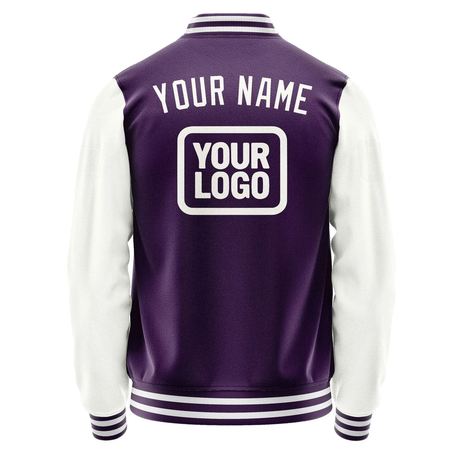 Custom Purple White Jacket sold by Tailorly product image thumbnail 4