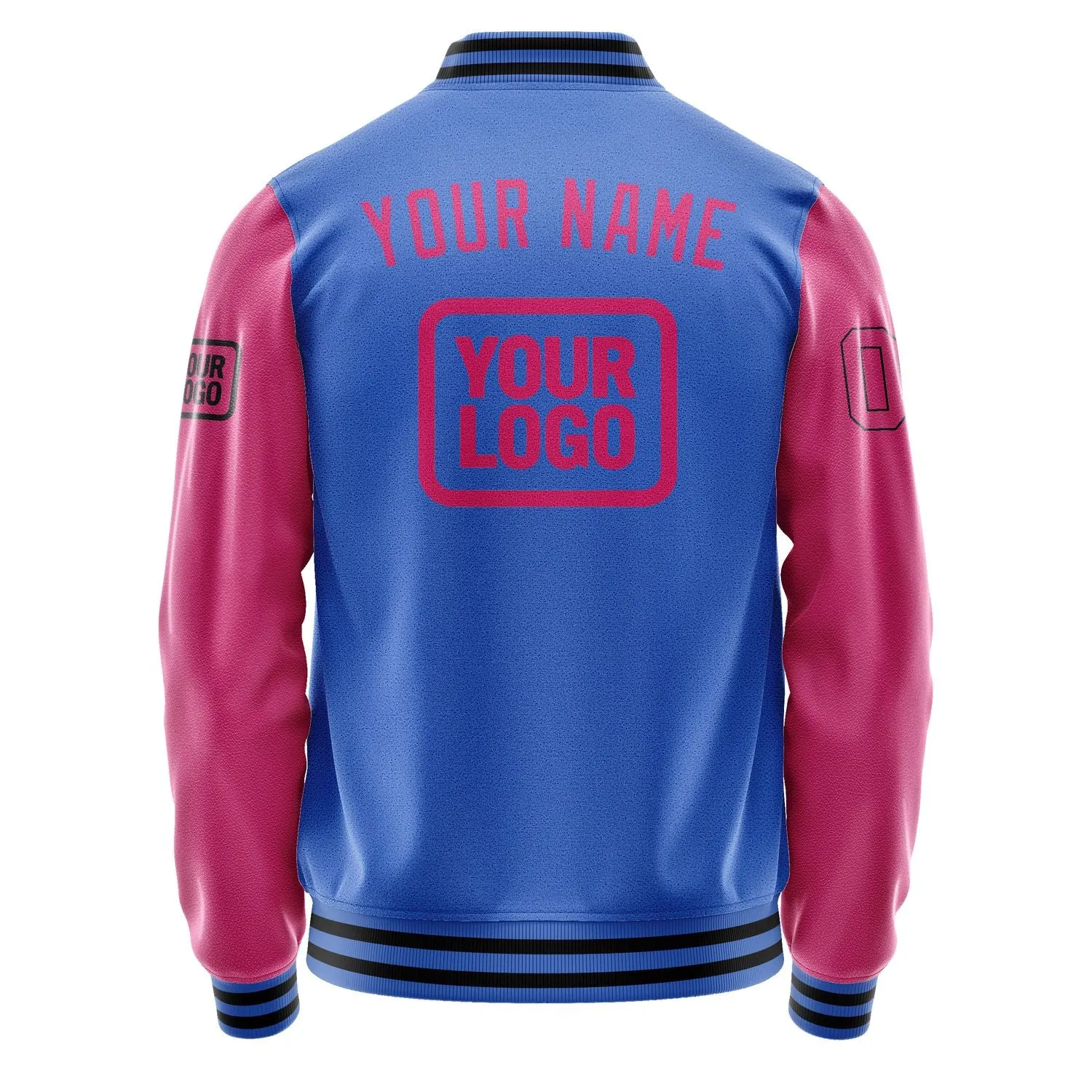Custom Sky Blue Pink Jacket sold by Tailorly product image thumbnail 4