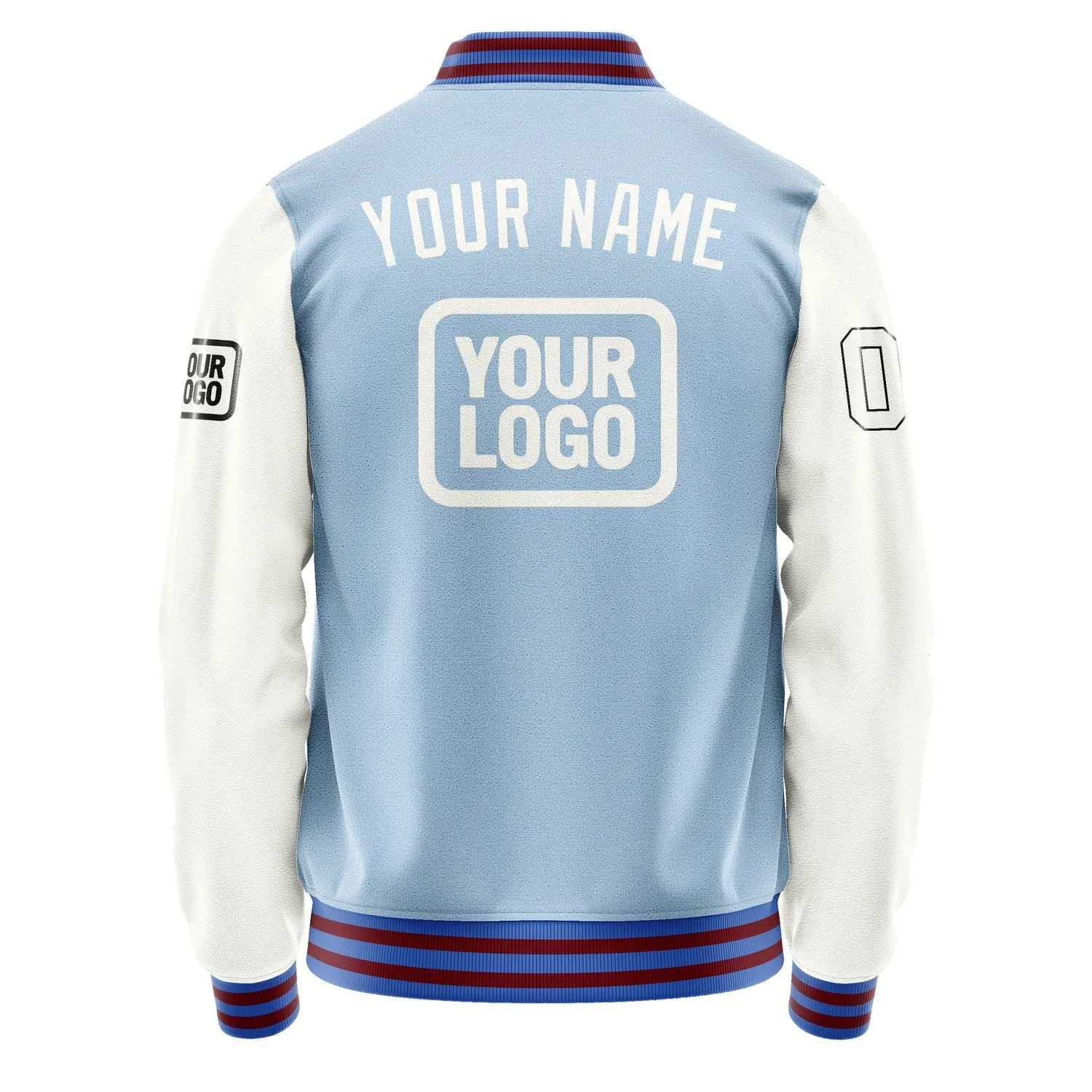 Custom Light Blue White Jacket sold by Tailorly product image thumbnail 4