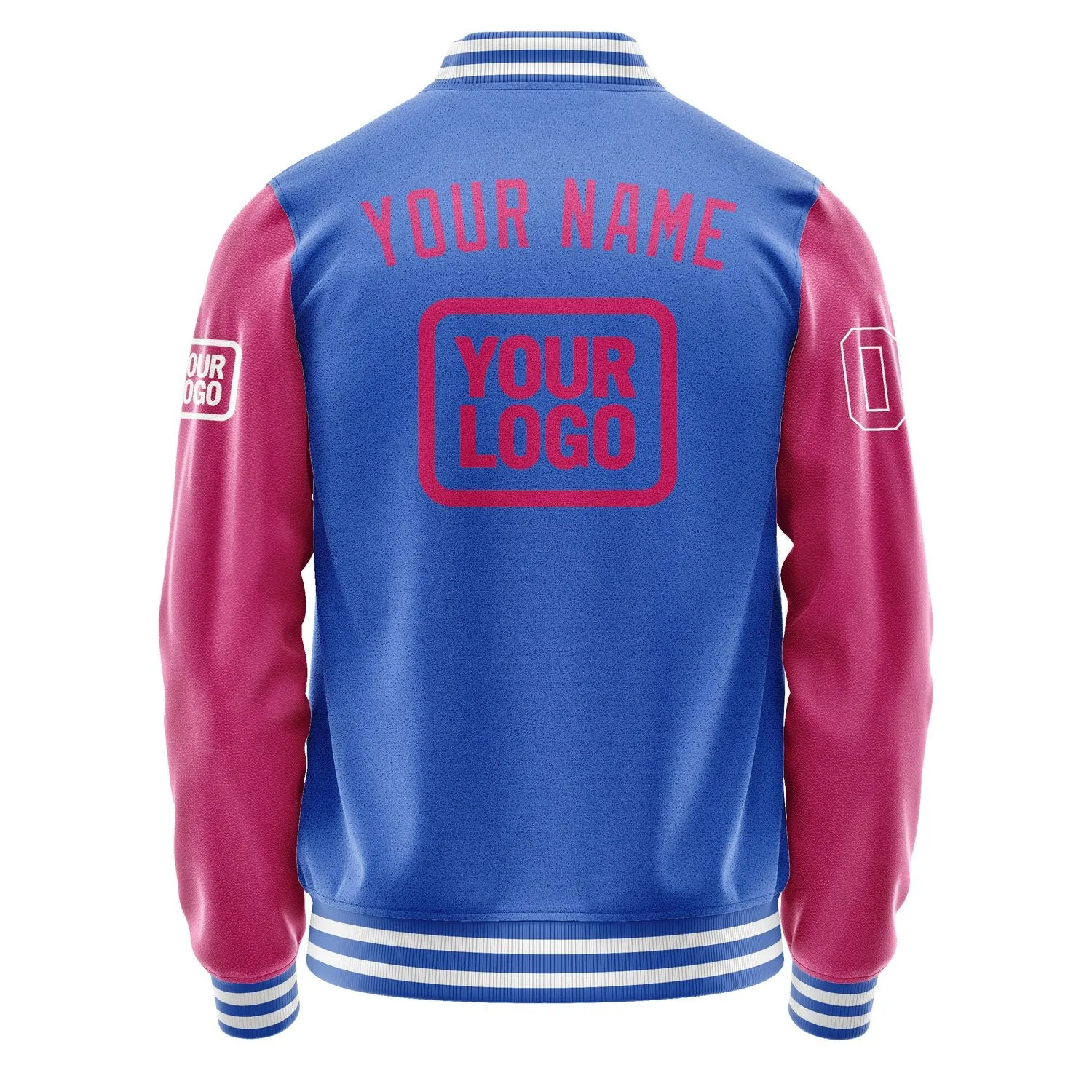 Custom Sky Blue Pink Jacket sold by Tailorly product image thumbnail 4