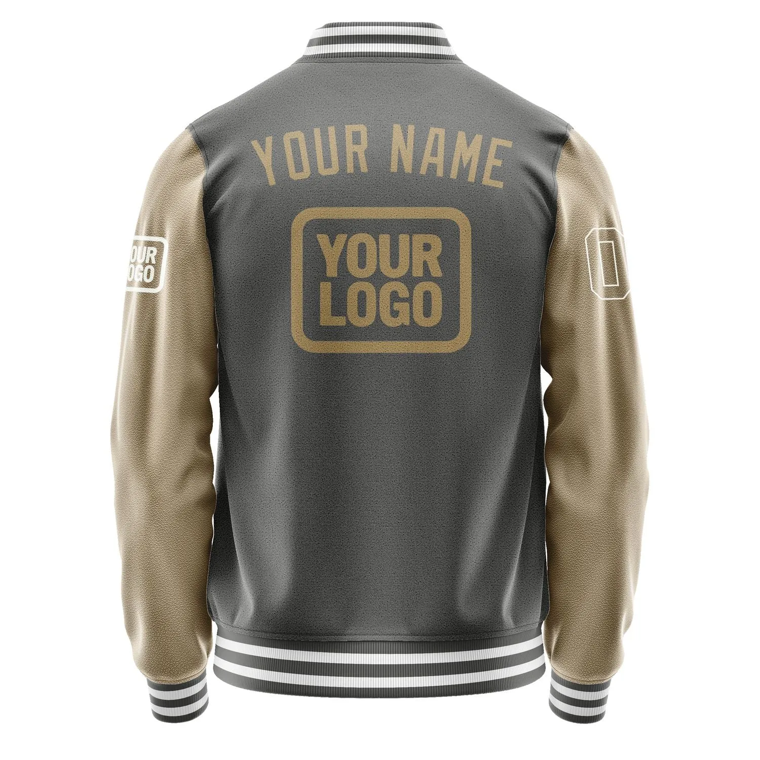 Custom Dark Grey Light Khaki Jacket sold by Tailorly product image thumbnail 4