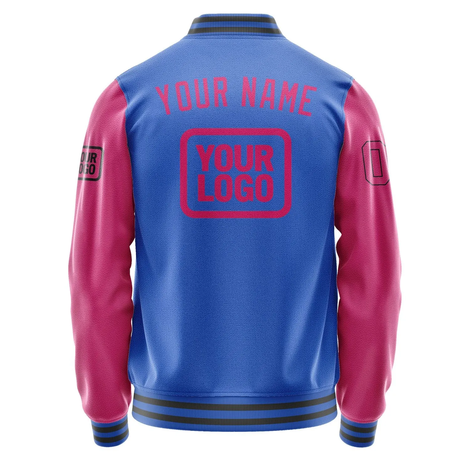 Custom Sky Blue Pink Jacket sold by Tailorly product image thumbnail 4