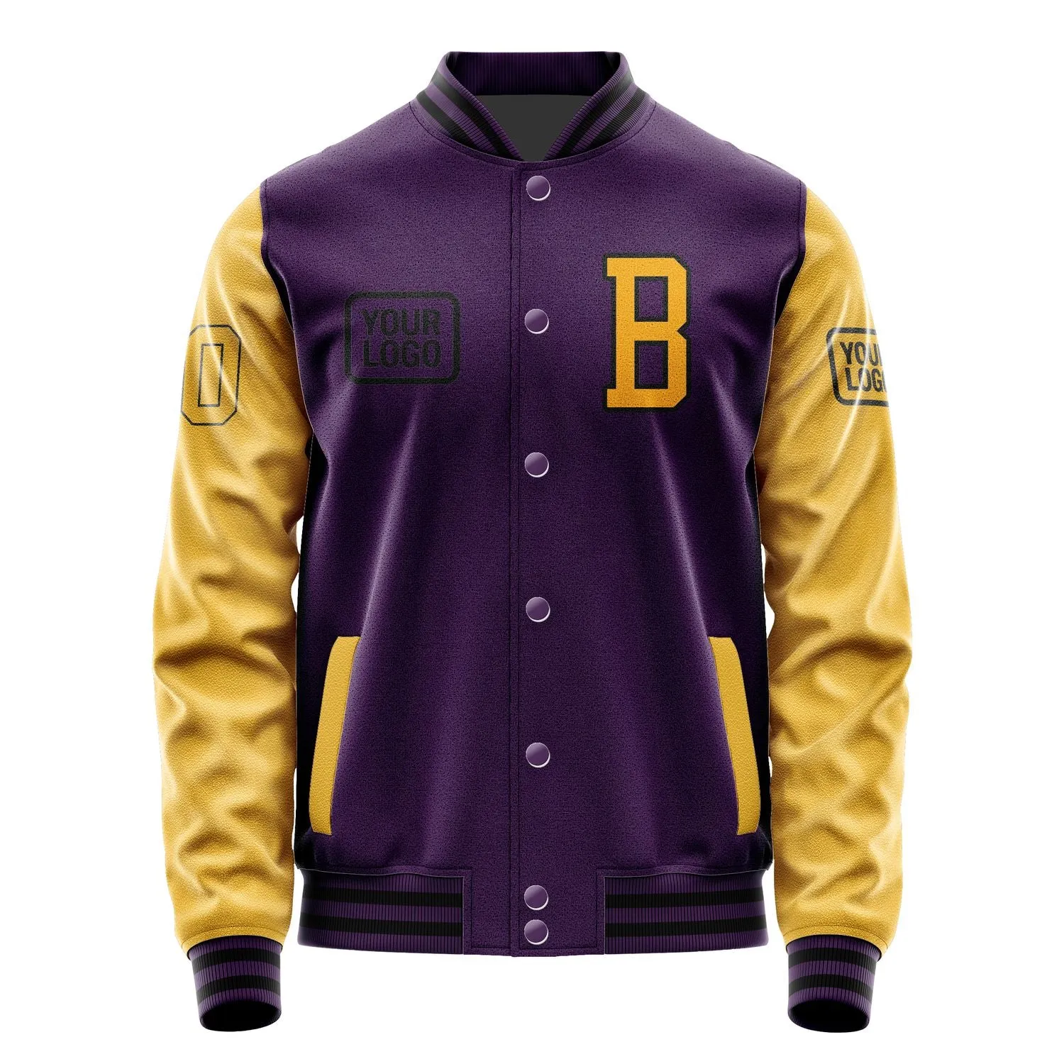 Custom Purple Yellow Jacket sold by Tailorly product image thumbnail 2