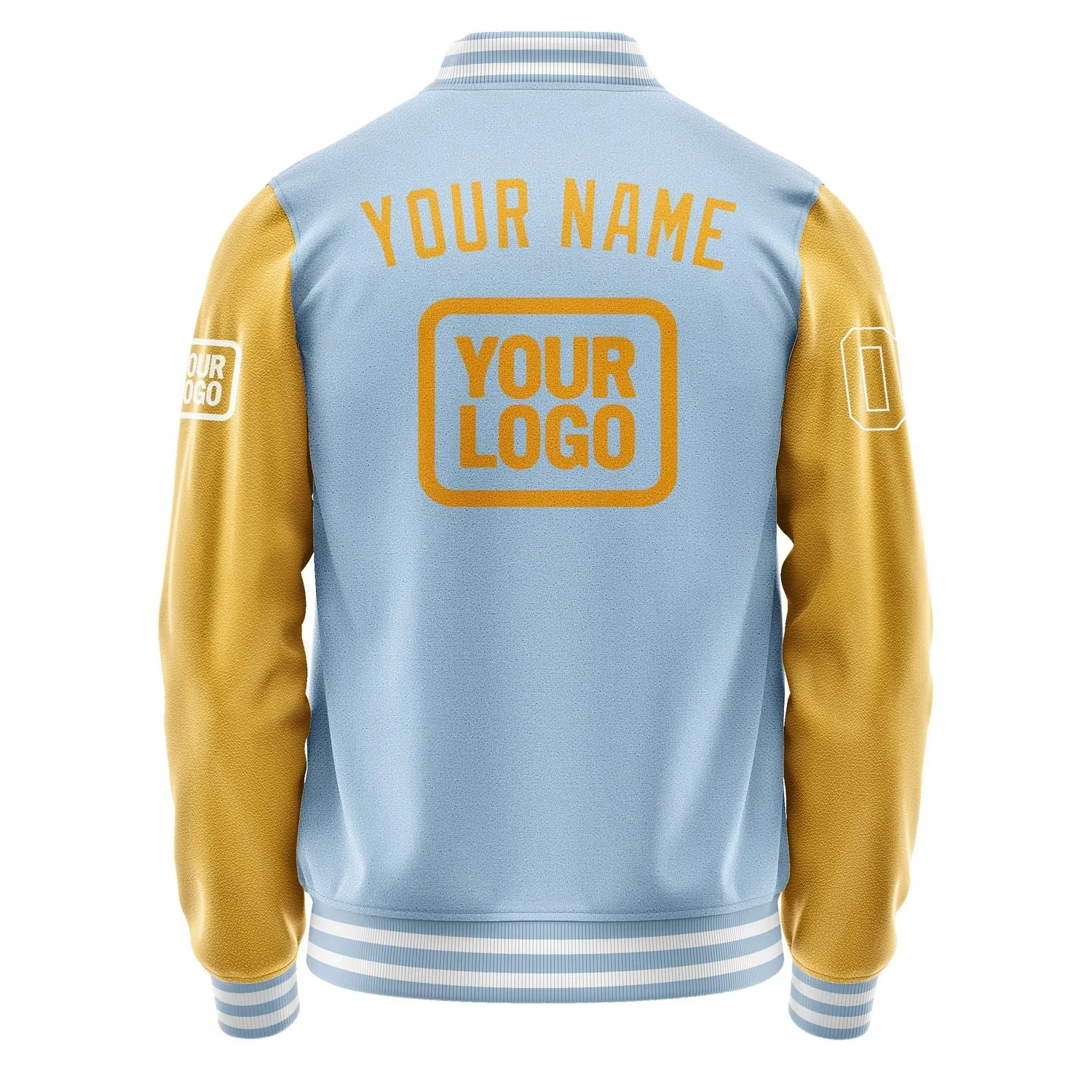 Custom Light Blue Yellow Jacket sold by Tailorly product image thumbnail 4