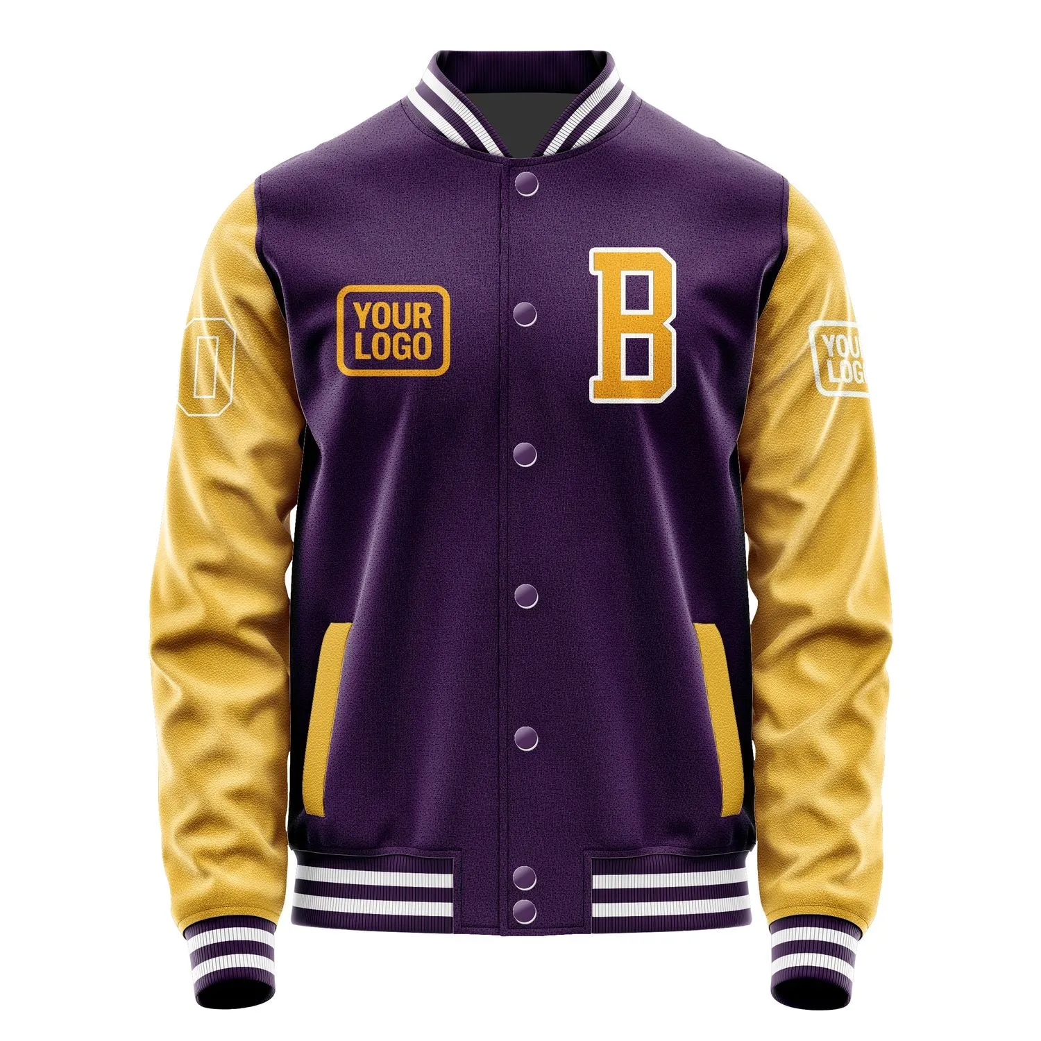Custom Purple Yellow Jacket sold by Tailorly product image thumbnail 2