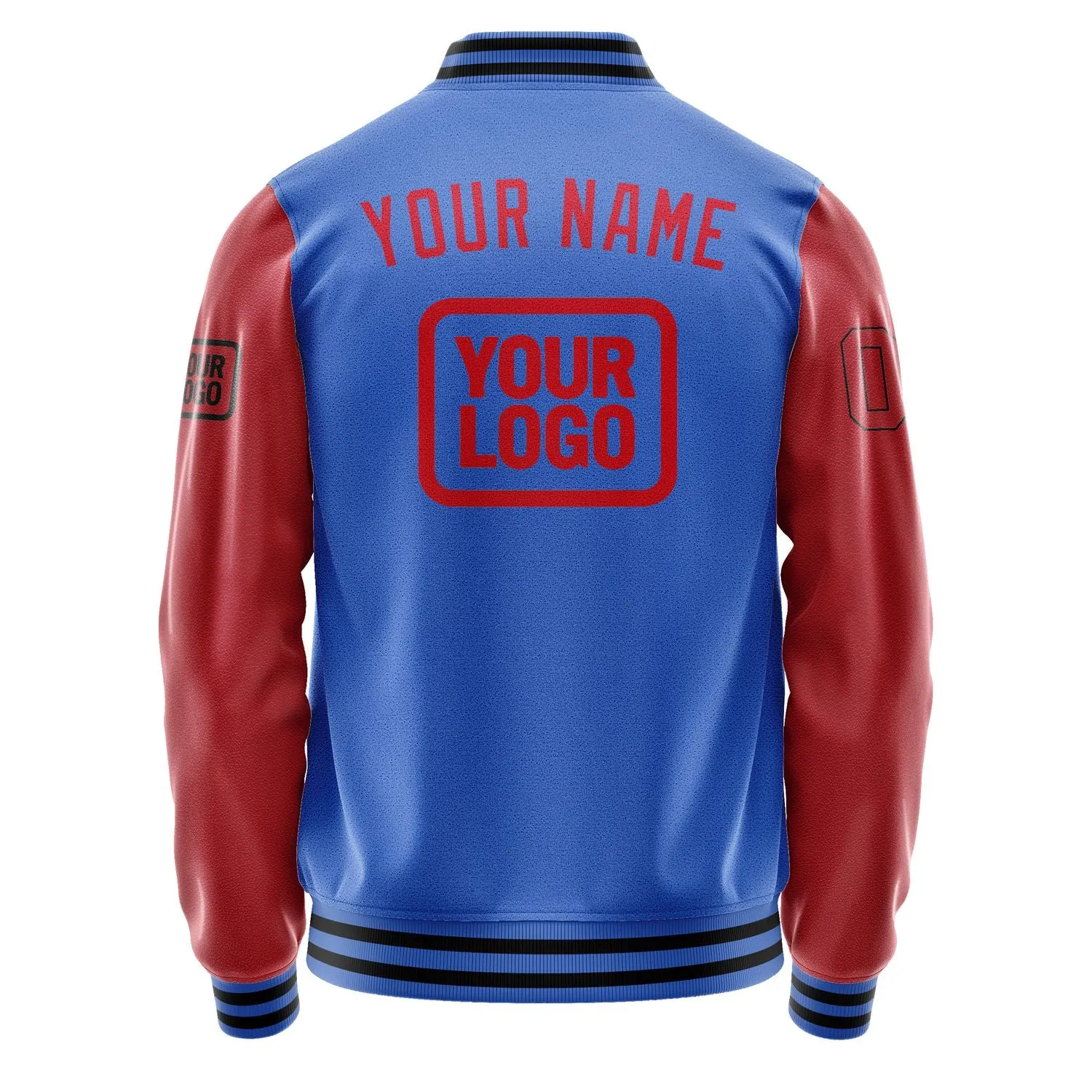 Custom Sky Blue Red Jacket sold by Tailorly product image thumbnail 4