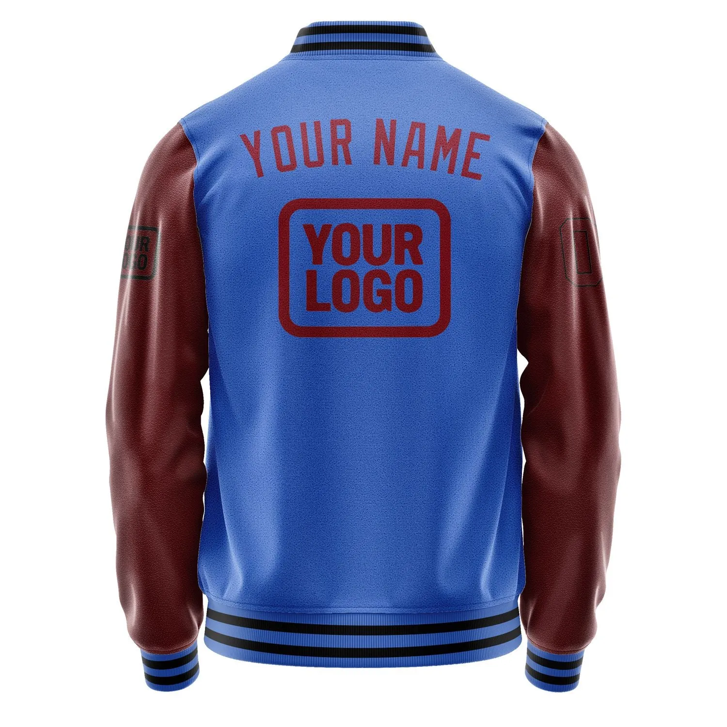 Custom Sky Blue Crimson Red Jacket sold by Tailorly product image thumbnail 4