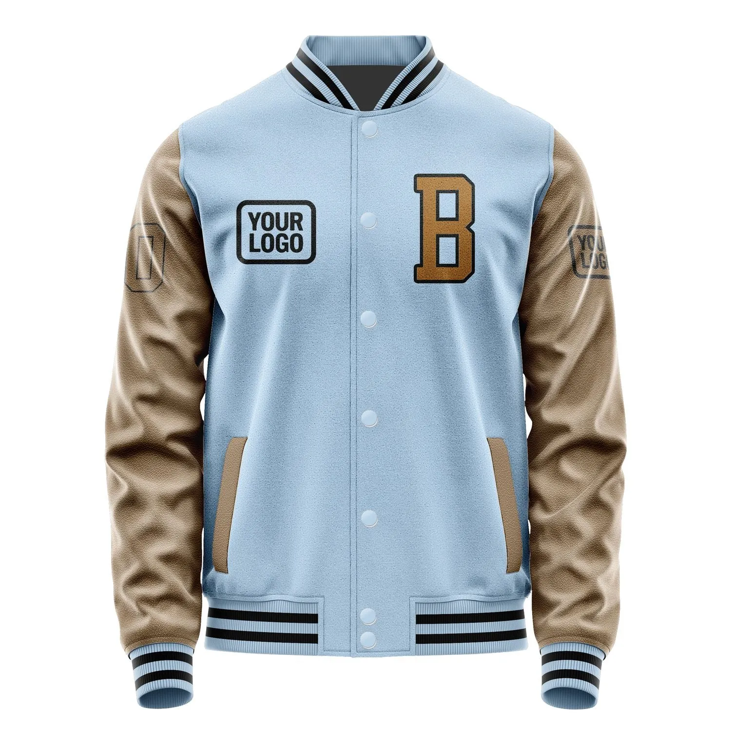 Custom Light Blue Khaki Jacket sold by Tailorly product image thumbnail 2