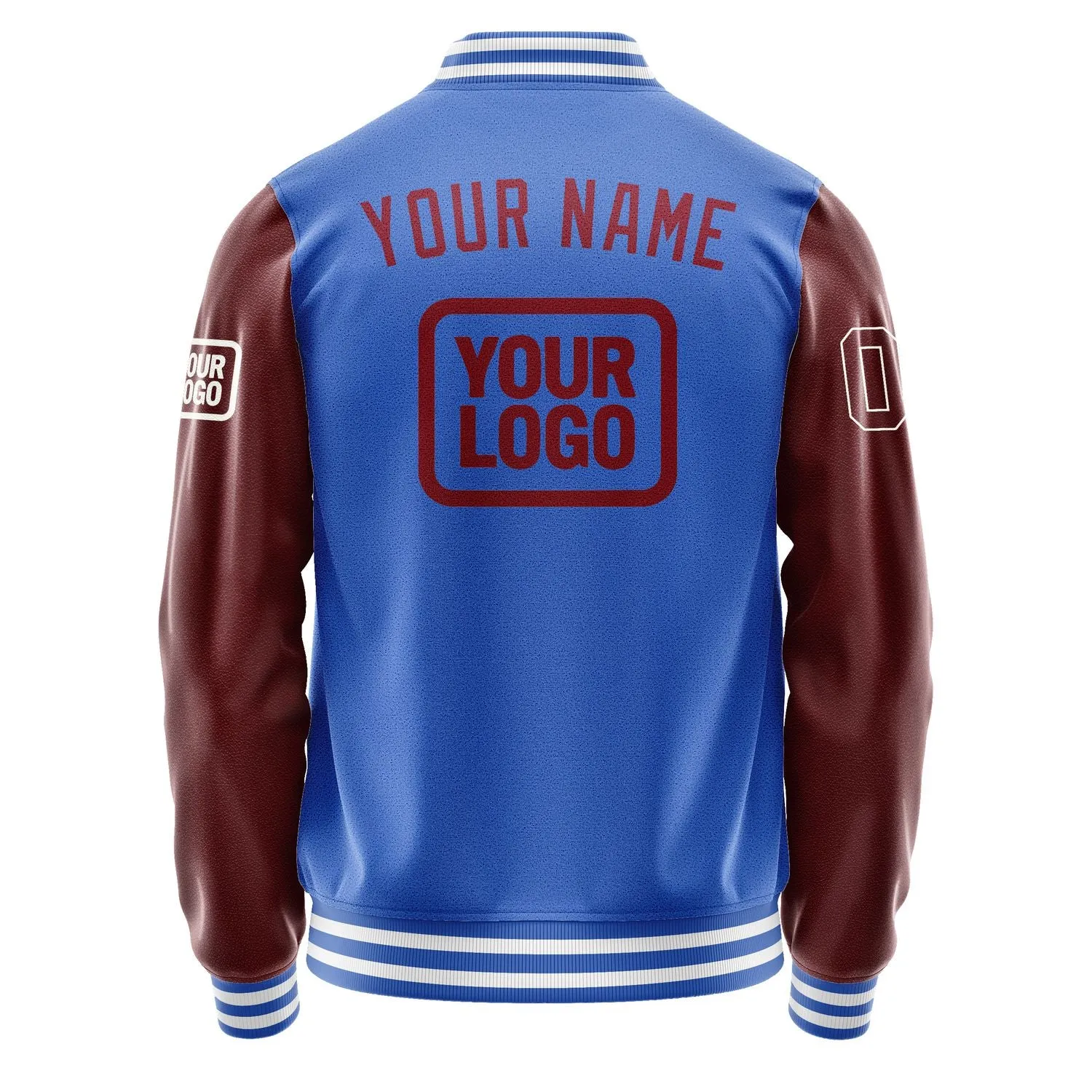 Custom Sky Blue Crimson Red Jacket sold by Tailorly product image thumbnail 4