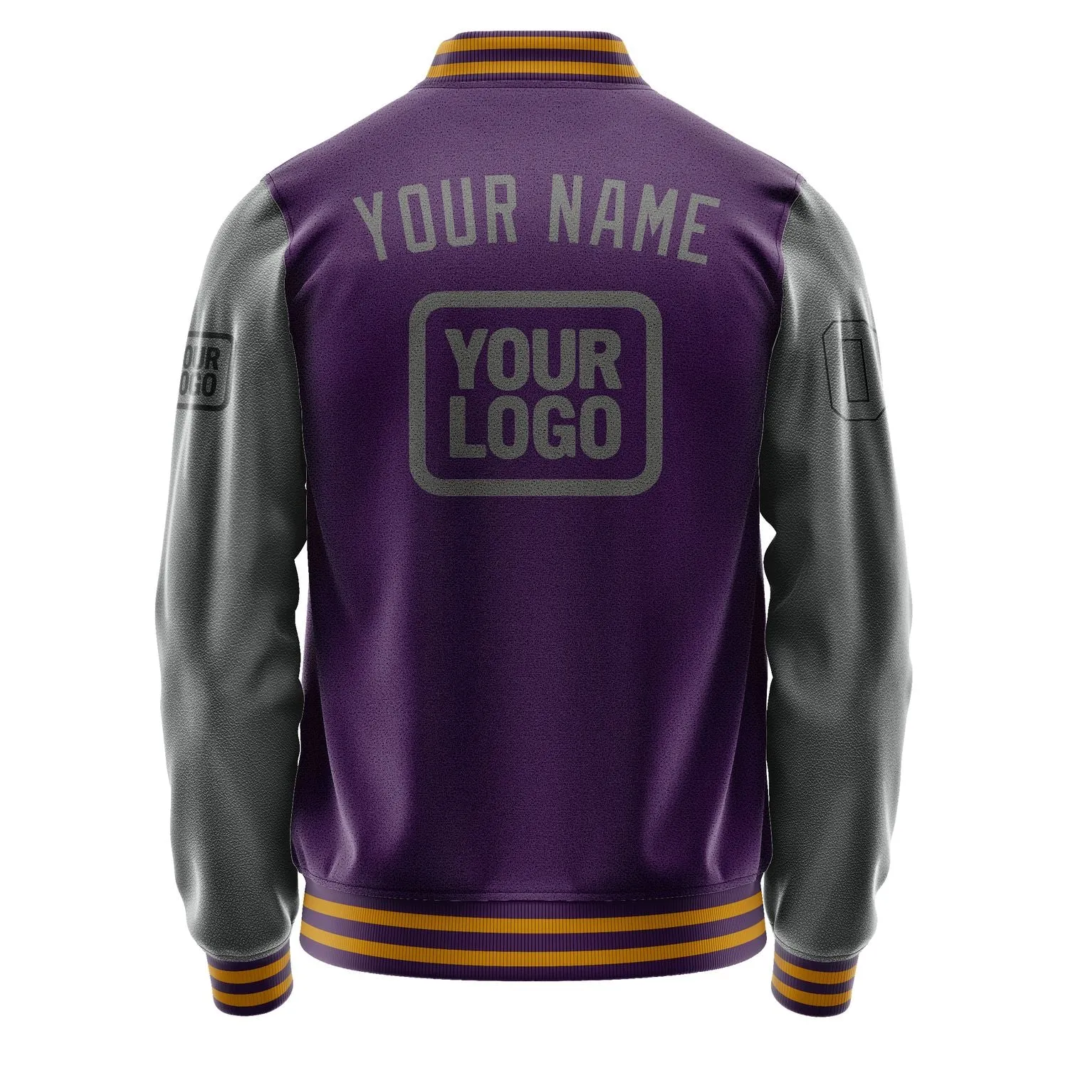 Custom Purple Dark Grey Jacket sold by Tailorly product image thumbnail 4