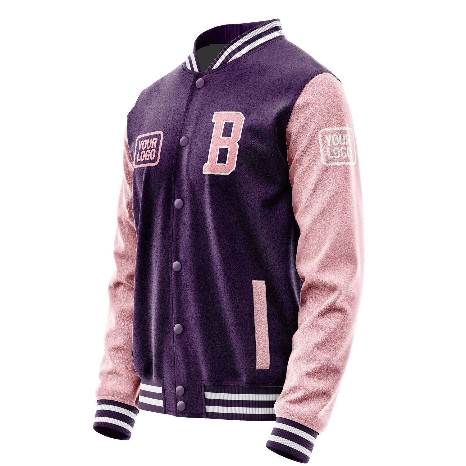 Custom Purple Light Pink Jacket sold by Tailorly product image thumbnail 3