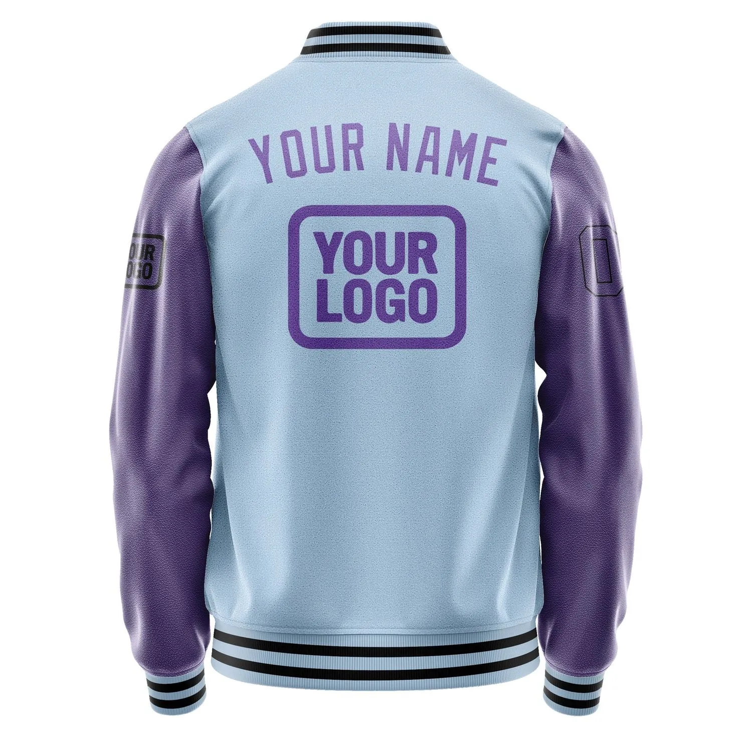 Custom Light Blue Light Purple Jacket sold by Tailorly product image thumbnail 4