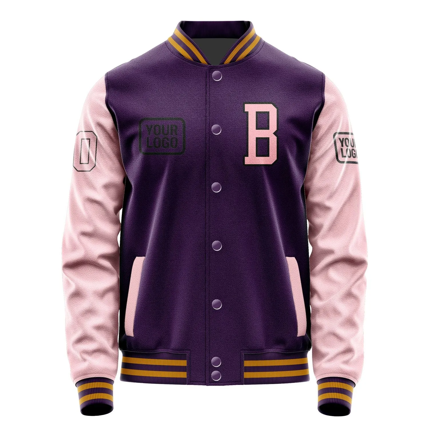 Custom Purple Light Pink Jacket sold by Tailorly product image thumbnail 2