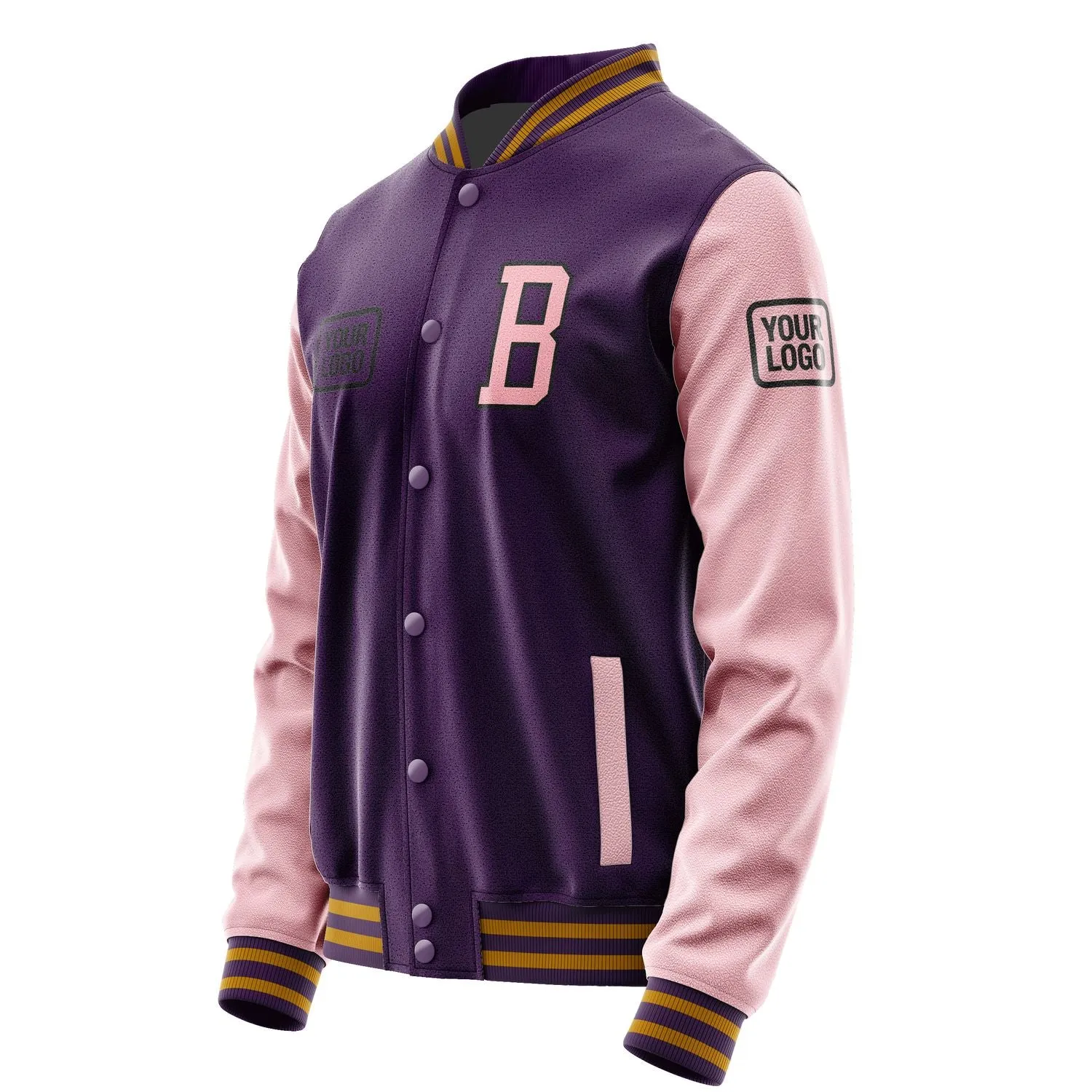 Custom Purple Light Pink Jacket sold by Tailorly product image thumbnail 3