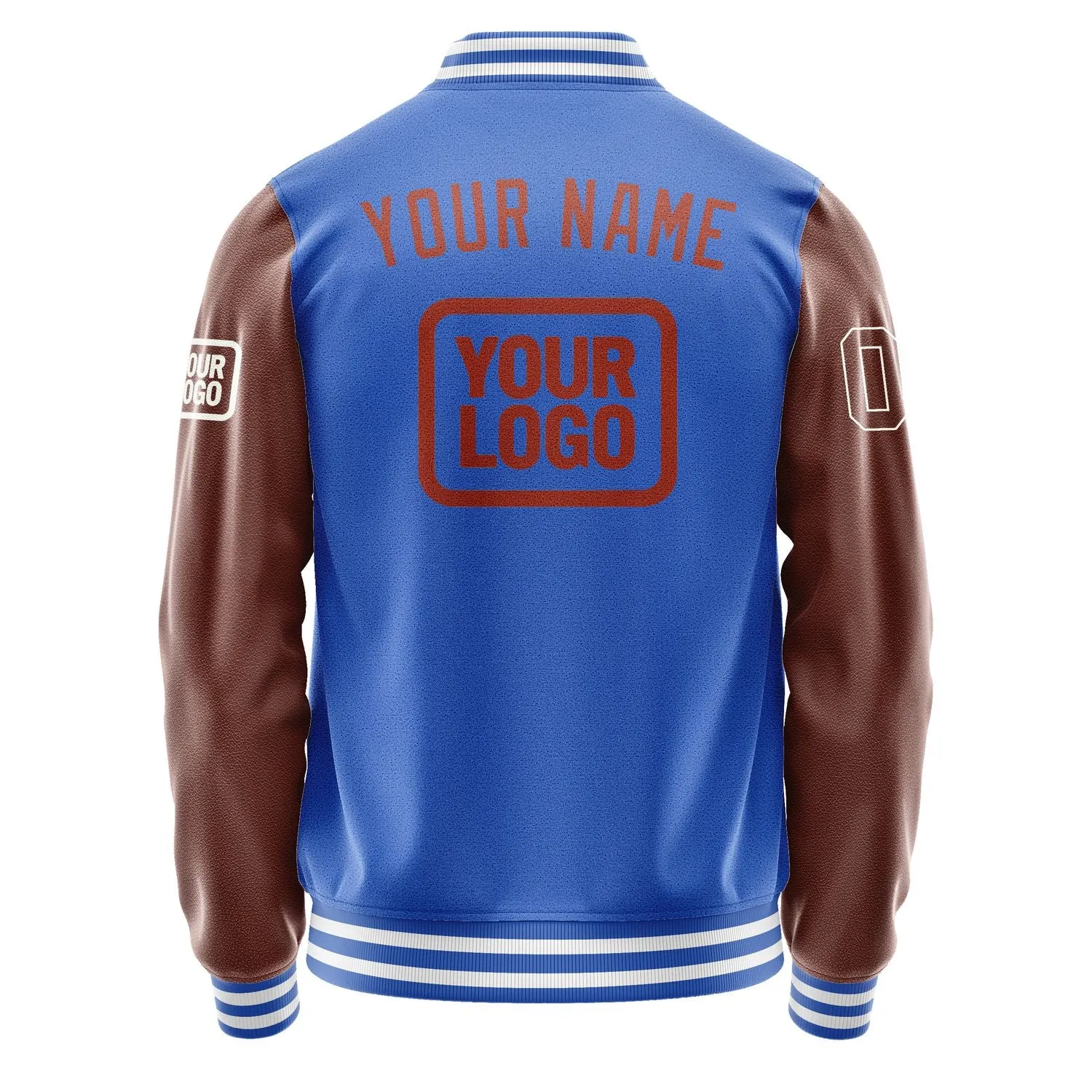 Custom Sky Blue Coral Red Jacket sold by Tailorly product image thumbnail 4