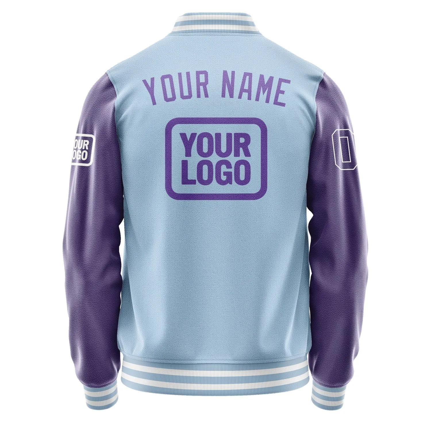 Custom Light Blue Light Purple Jacket sold by Tailorly product image thumbnail 4