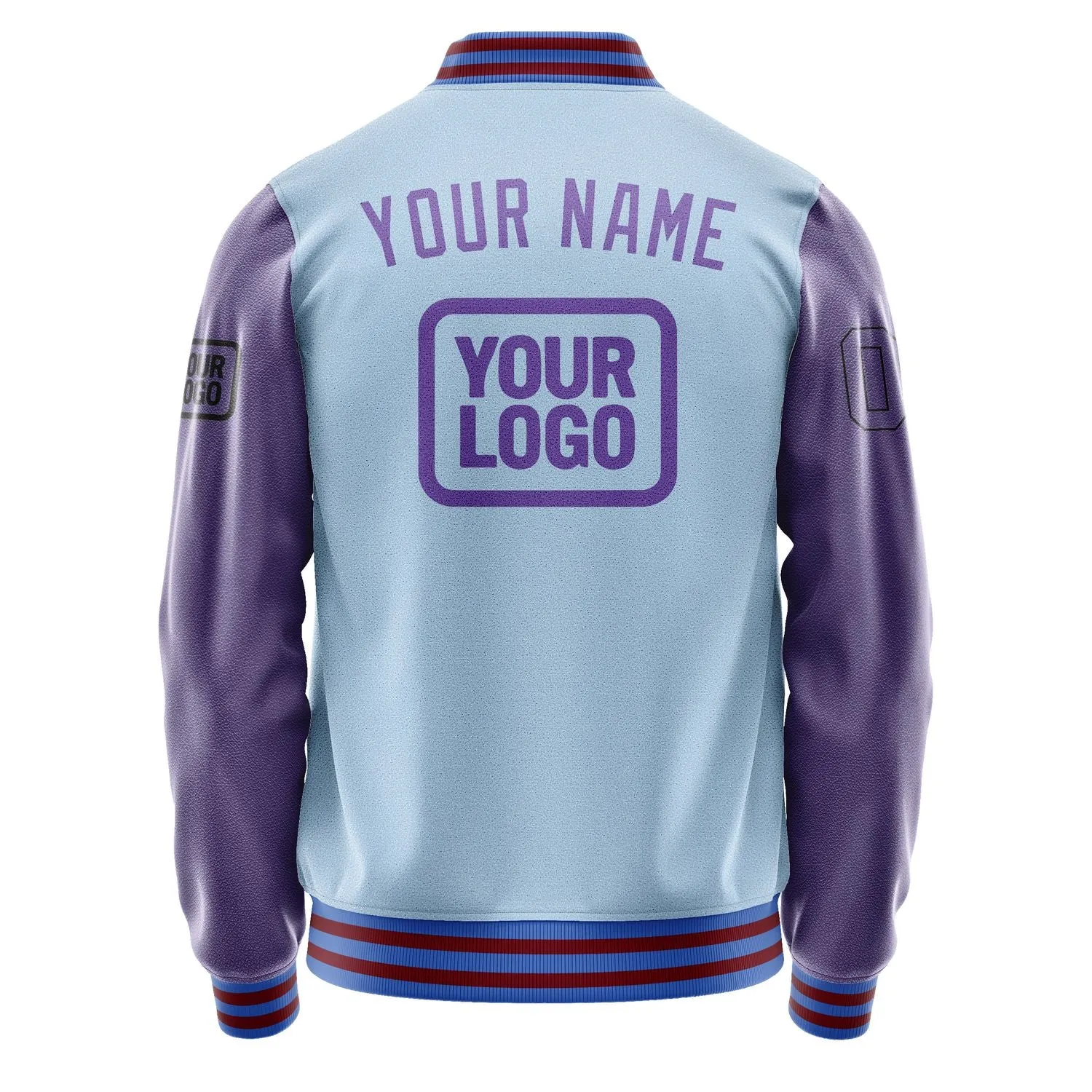 Custom Light Blue Light Purple Jacket sold by Tailorly product image thumbnail 4