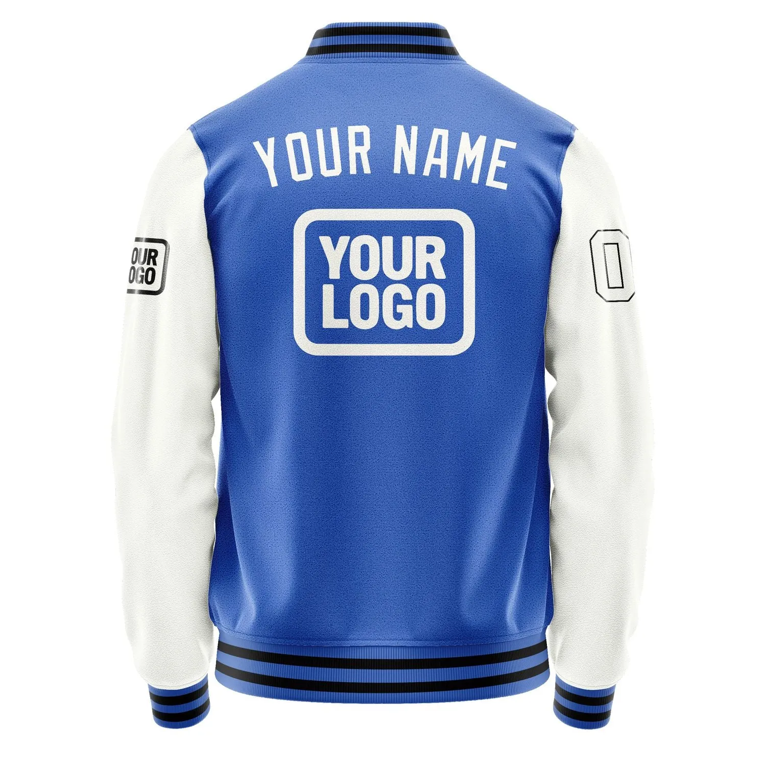 Custom Sky Blue White Jacket sold by Tailorly product image thumbnail 4