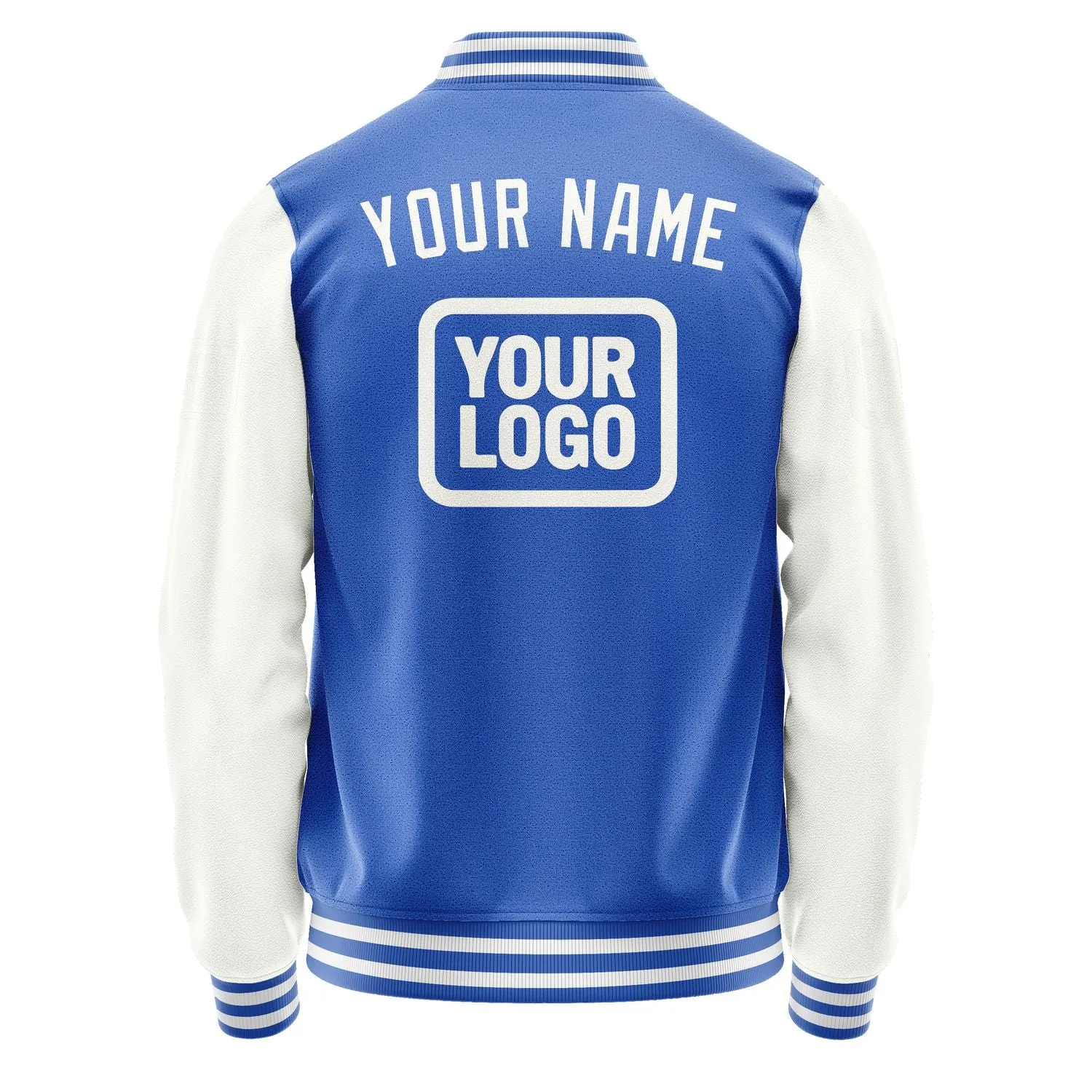 Custom Sky Blue White Jacket sold by Tailorly product image thumbnail 4