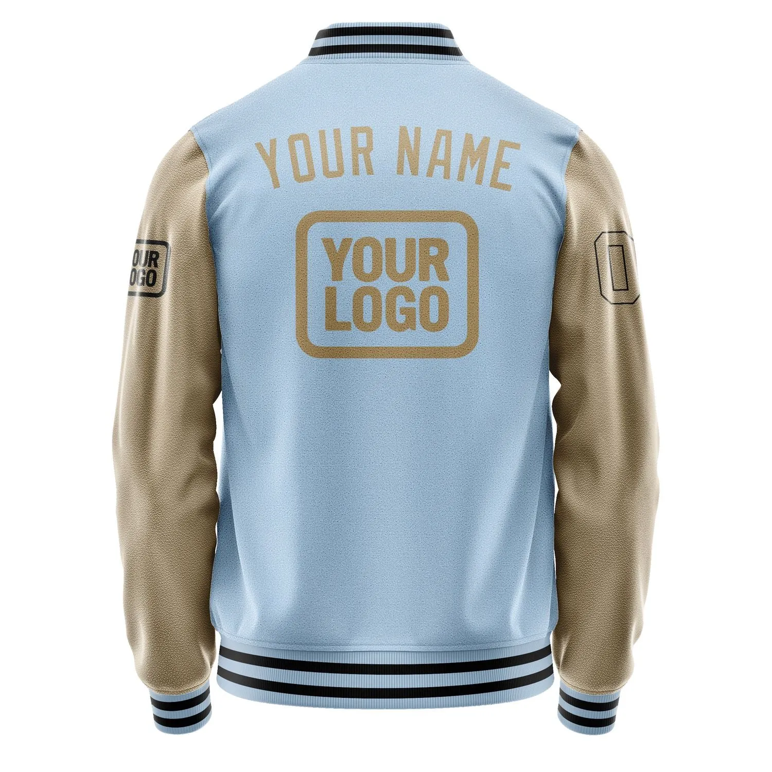 Custom Light Blue Light Khaki Jacket sold by Tailorly product image thumbnail 4