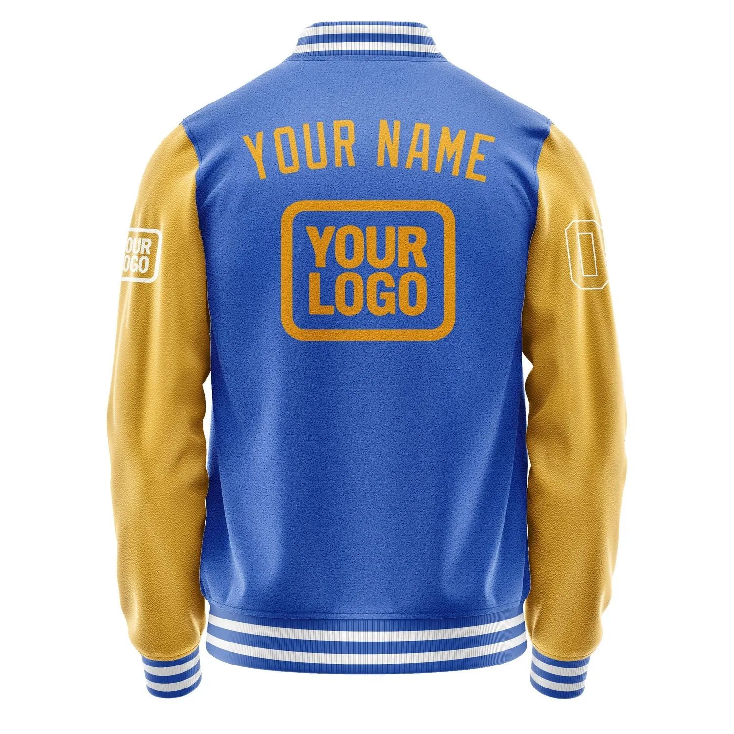 Custom Sky Blue Yellow Jacket sold by Tailorly product image thumbnail 4