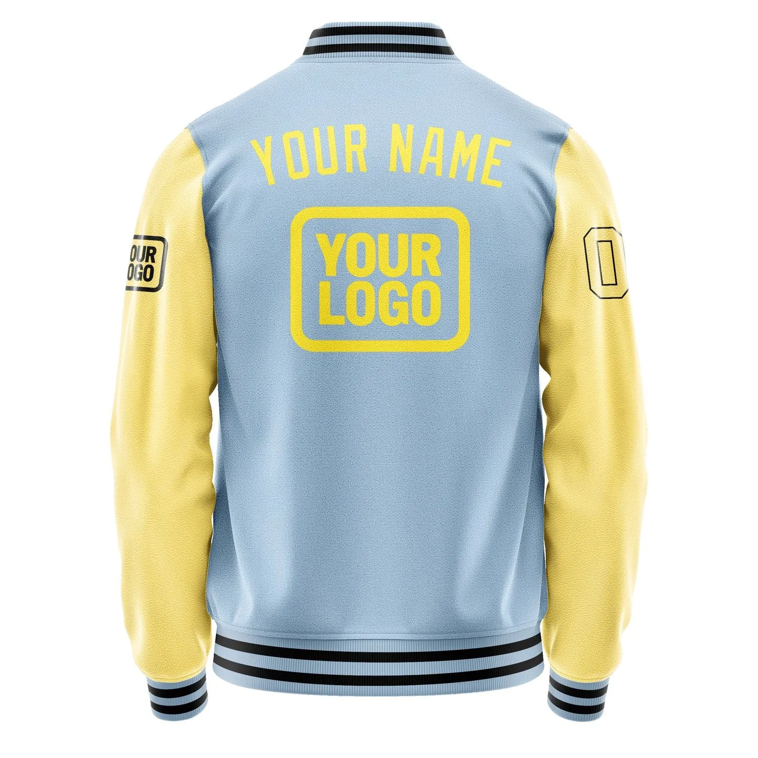 Custom Light Blue Light Yellow Jacket sold by Tailorly product image thumbnail 4