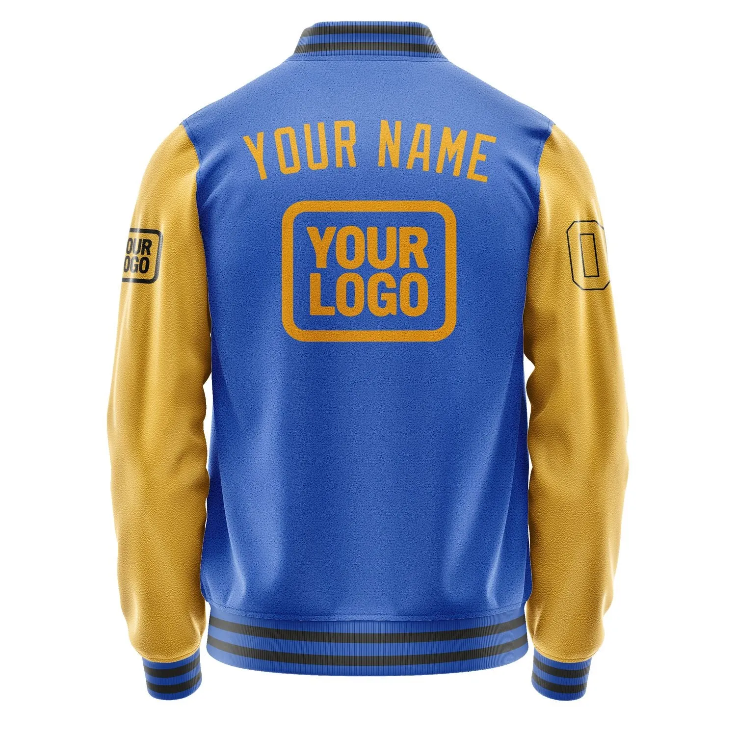 Custom Sky Blue Yellow Jacket sold by Tailorly product image thumbnail 4