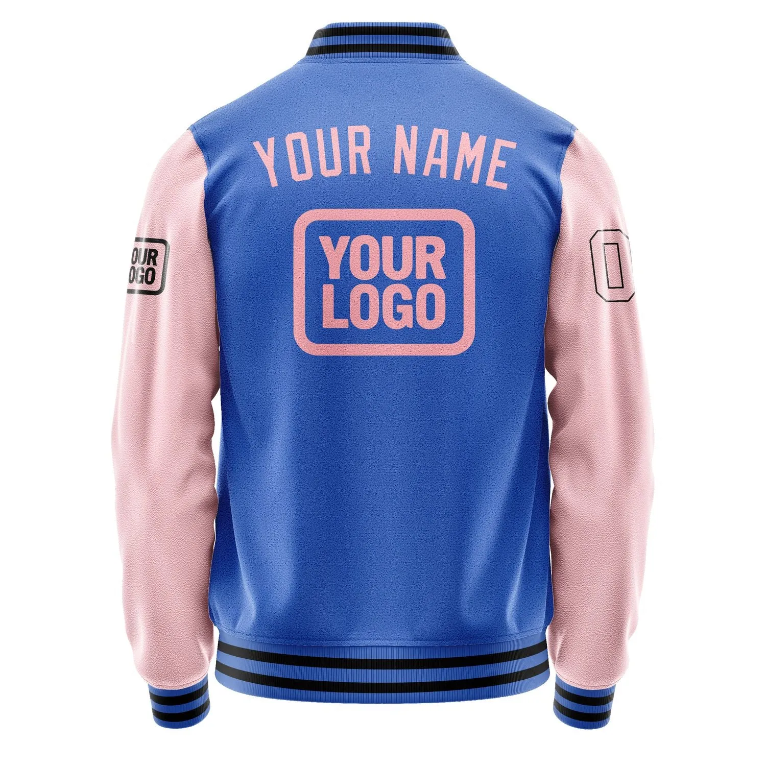 Custom Sky Blue Light Pink Jacket sold by Tailorly product image thumbnail 4