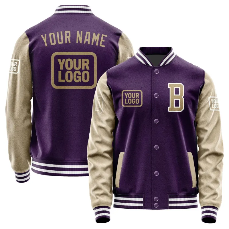 Custom Purple Light Khaki Jacket sold by Tailorly