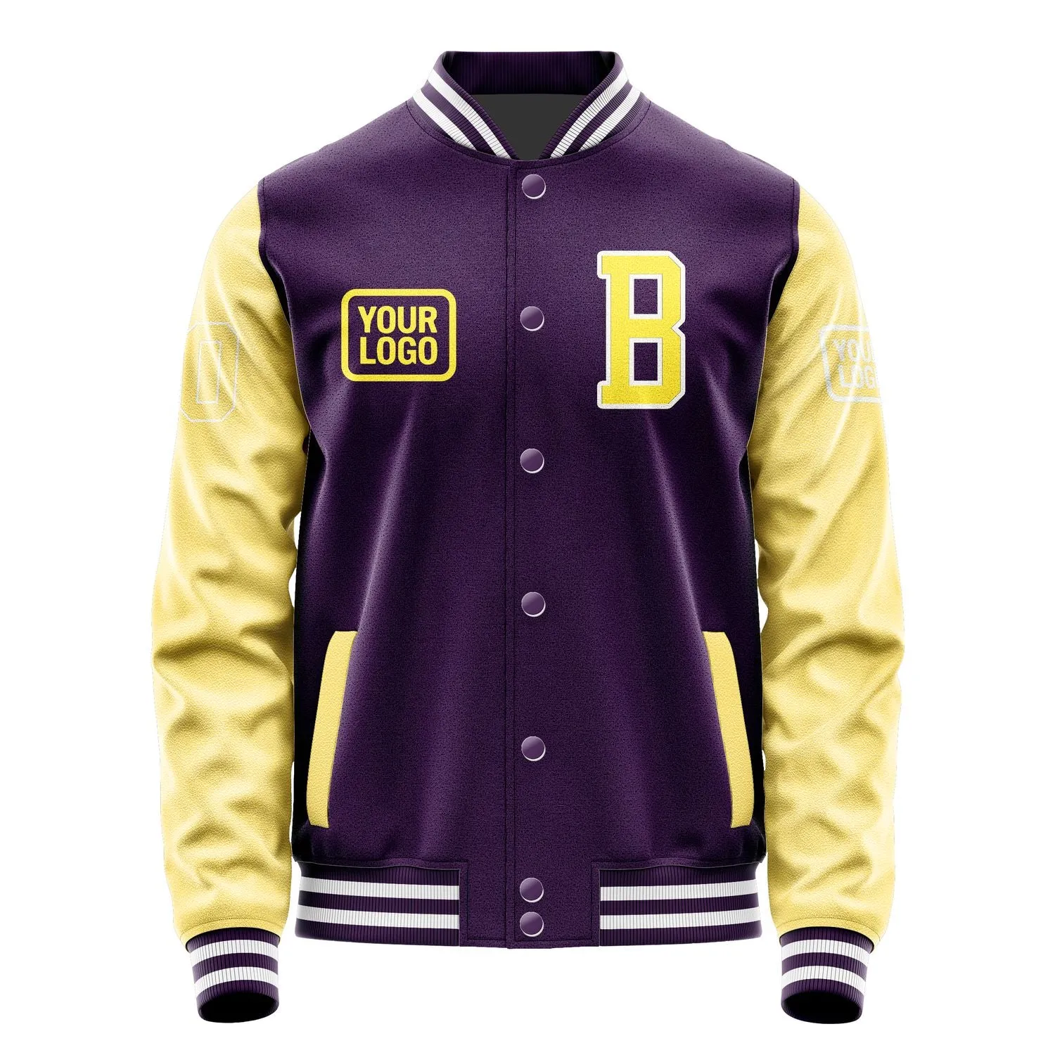 Custom Purple Light Yellow Jacket sold by Tailorly product image thumbnail 2