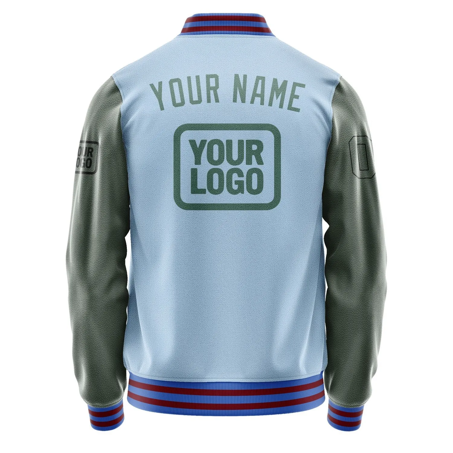 Custom Light Blue Blue Green Jacket sold by Tailorly product image thumbnail 4