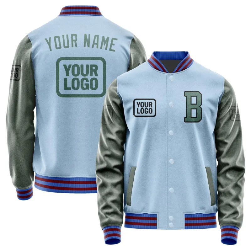 Custom Light Blue Blue Green Jacket sold by Tailorly