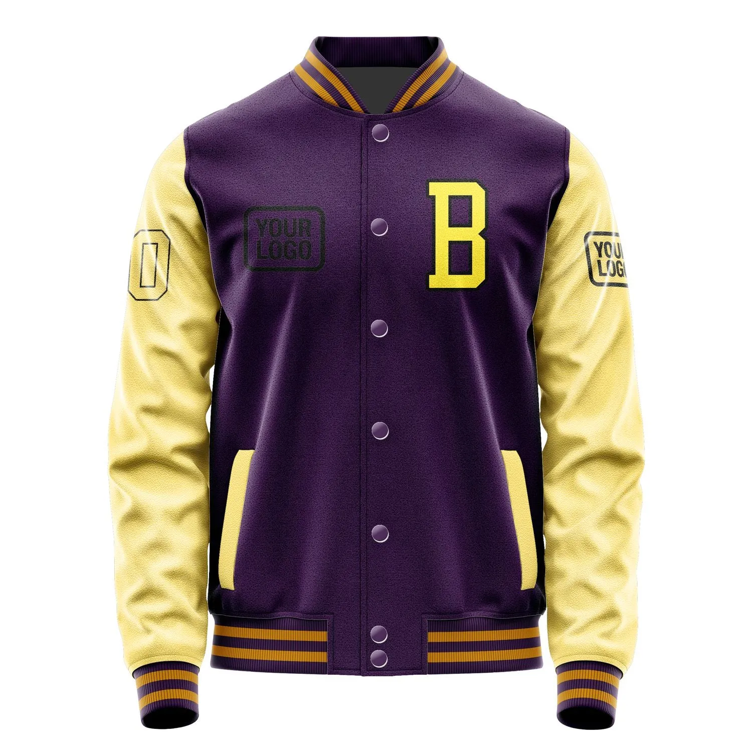 Custom Purple Light Yellow Jacket sold by Tailorly product image thumbnail 2