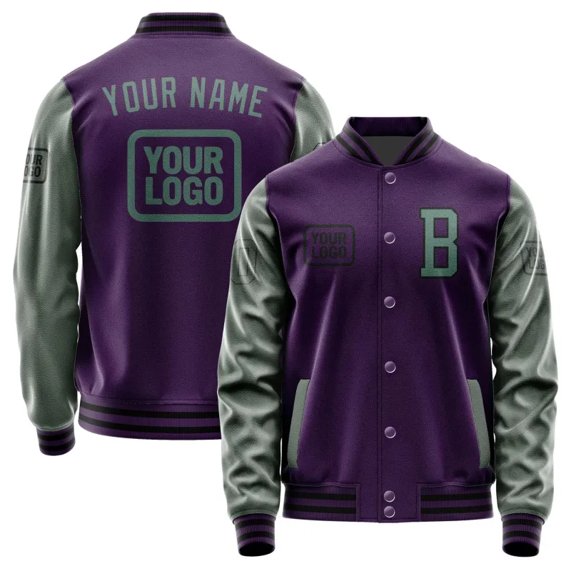 Custom Purple Blue Green Jacket sold by Tailorly