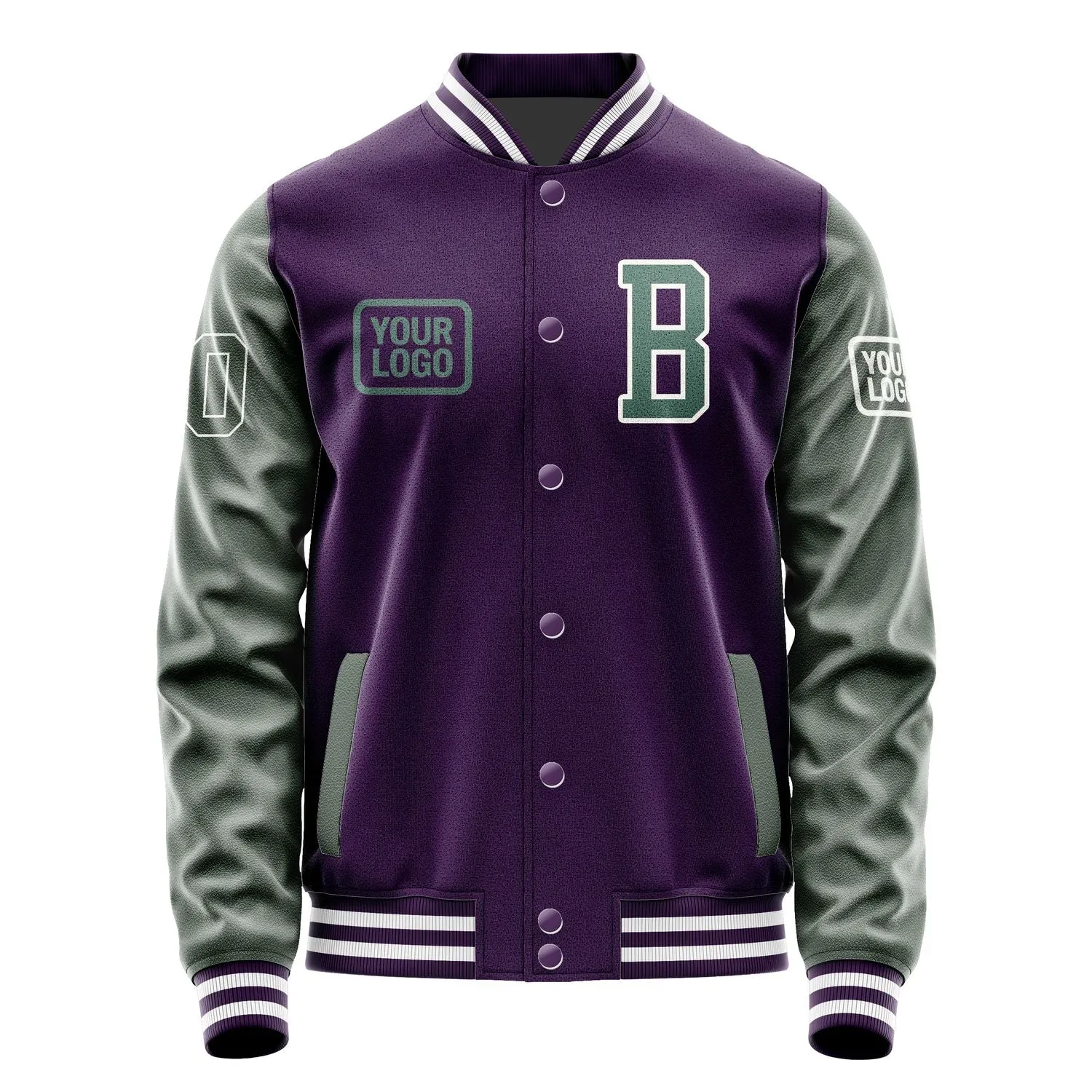Custom Purple Blue Green Jacket sold by Tailorly product image thumbnail 2