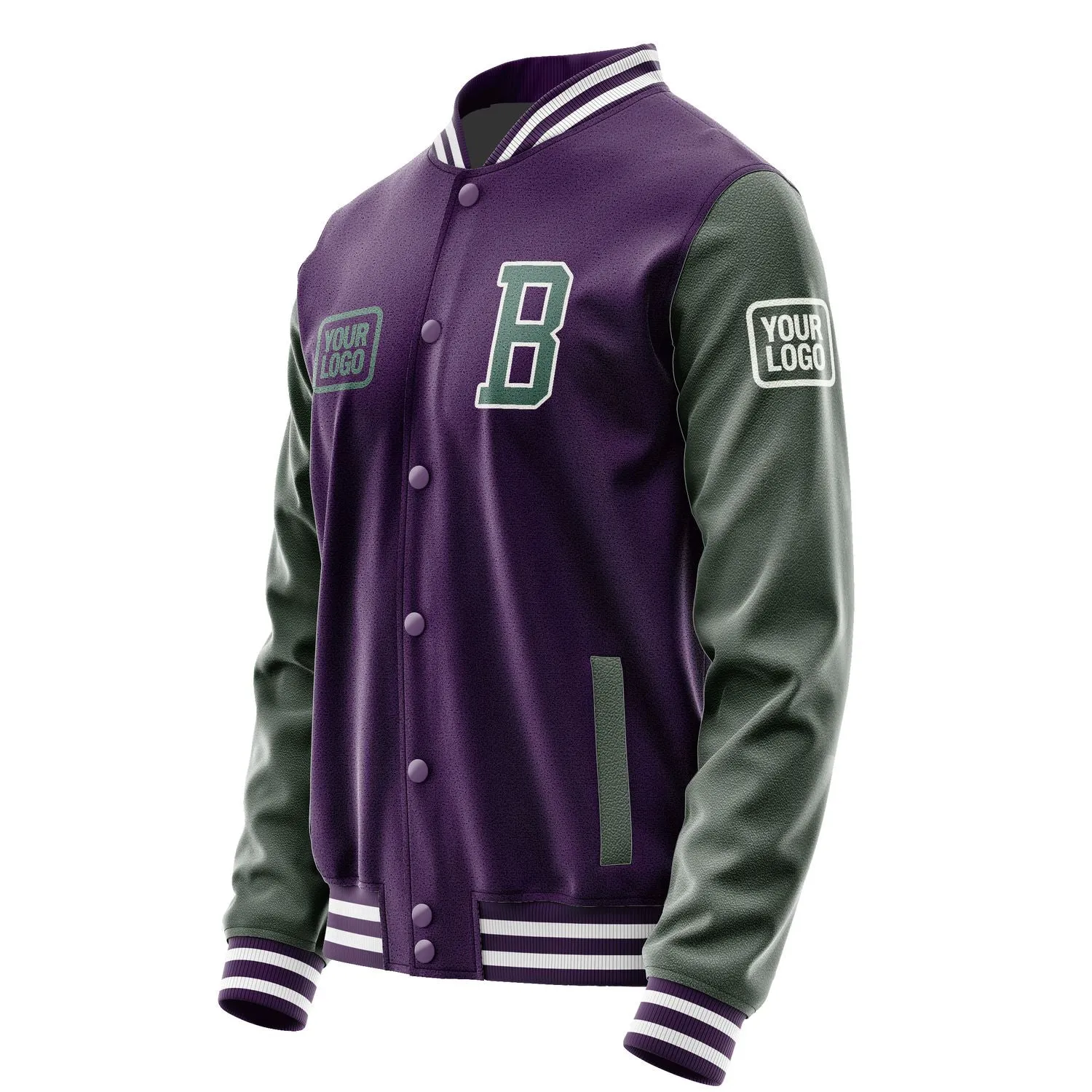 Custom Purple Blue Green Jacket sold by Tailorly product image thumbnail 3