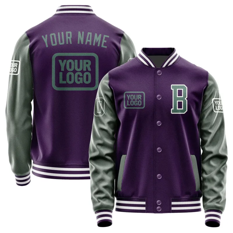 Custom Purple Blue Green Jacket sold by Tailorly