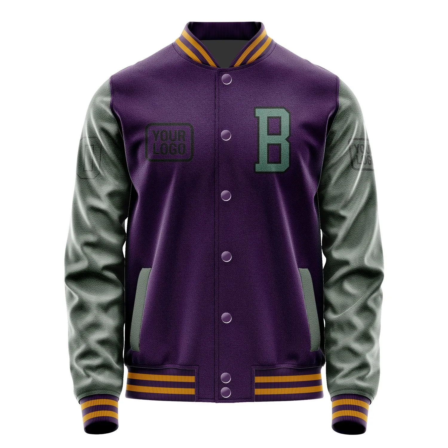 Custom Purple Blue Green Jacket sold by Tailorly product image thumbnail 2