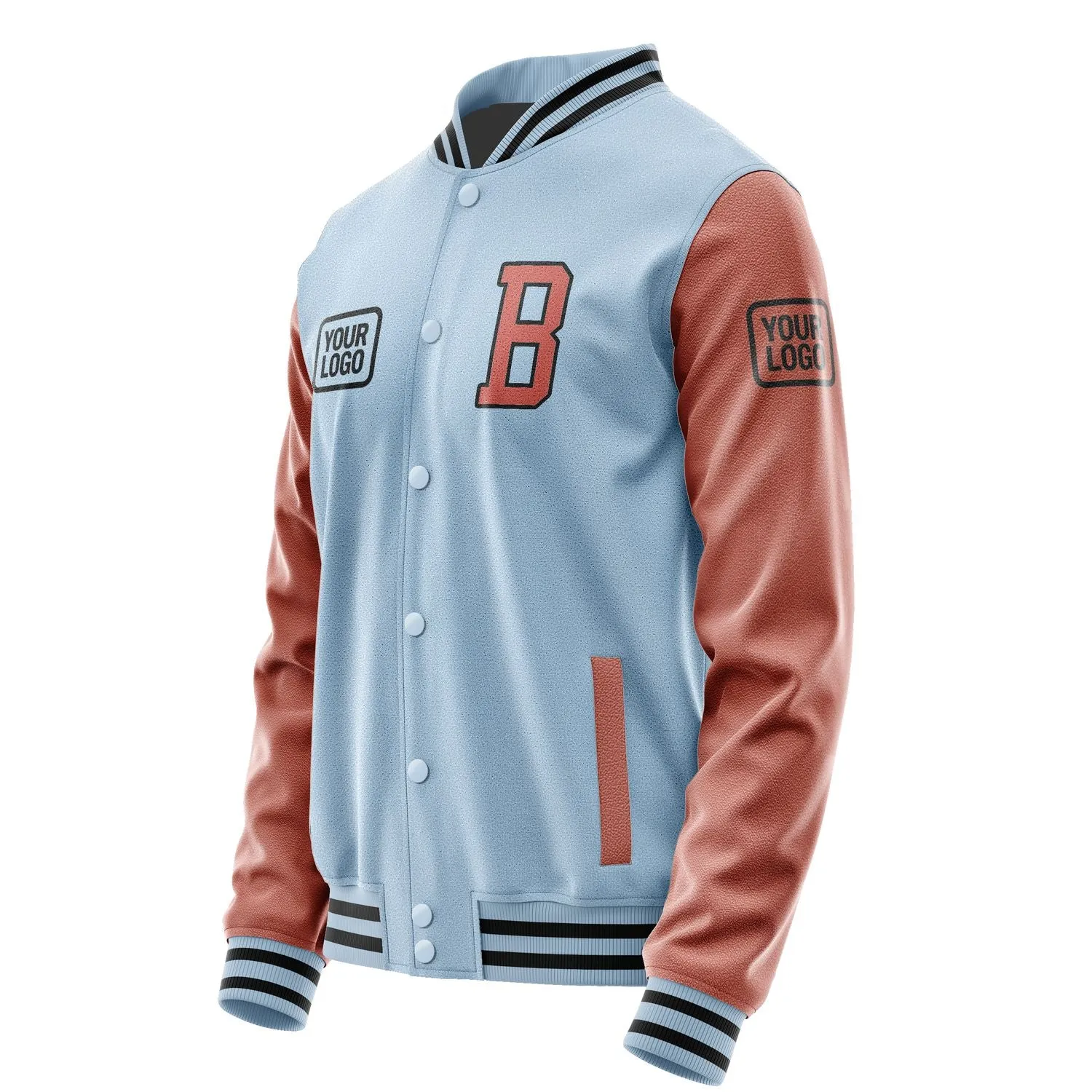 Custom Light Blue Copper Rose Jacket sold by Tailorly product image thumbnail 3