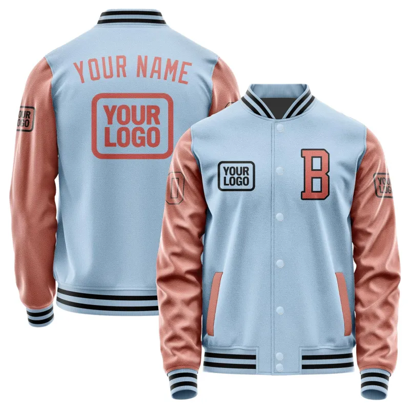 Custom Light Blue Copper Rose Jacket sold by Tailorly