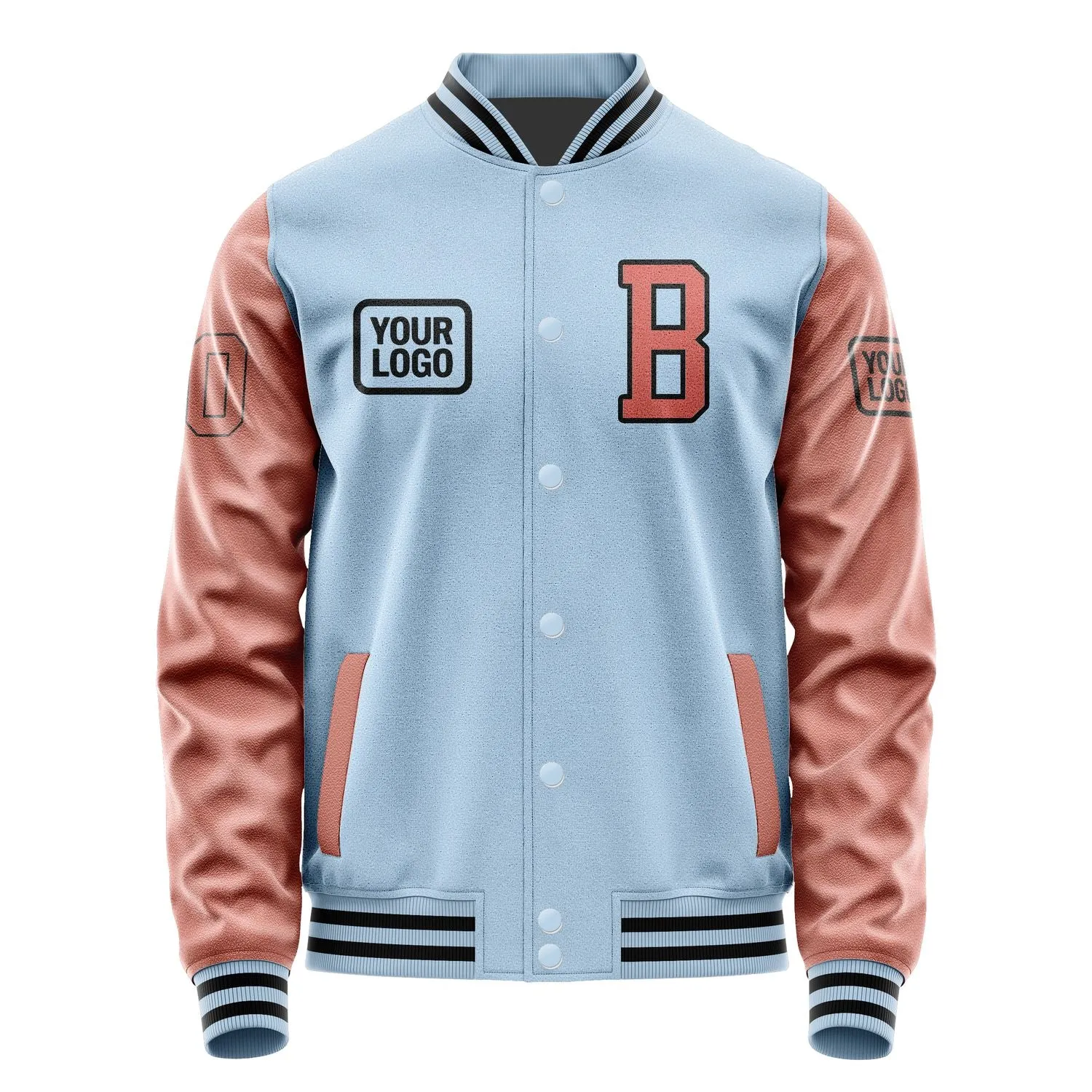 Custom Light Blue Copper Rose Jacket sold by Tailorly product image thumbnail 2