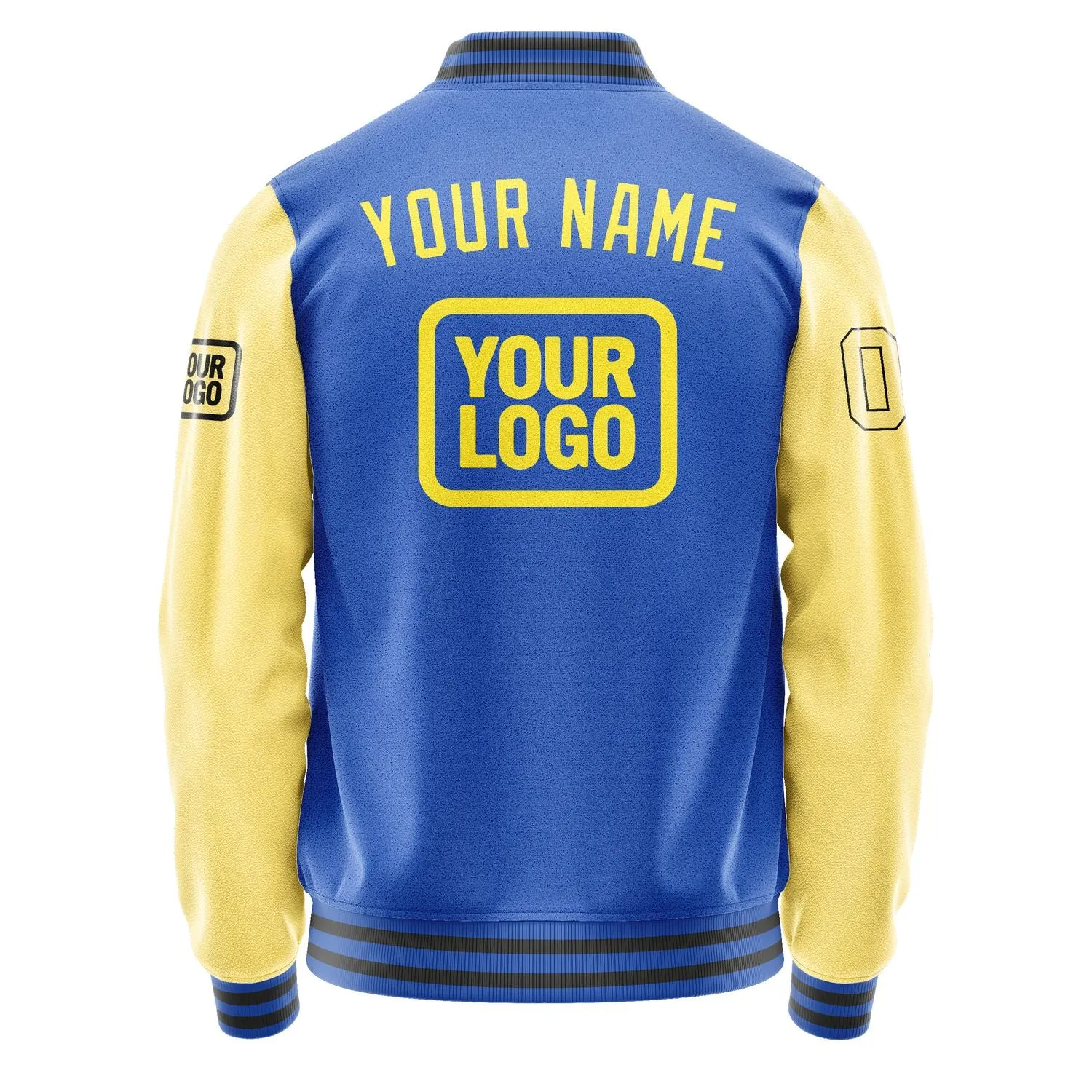 Custom Sky Blue Light Yellow Jacket sold by Tailorly product image thumbnail 4