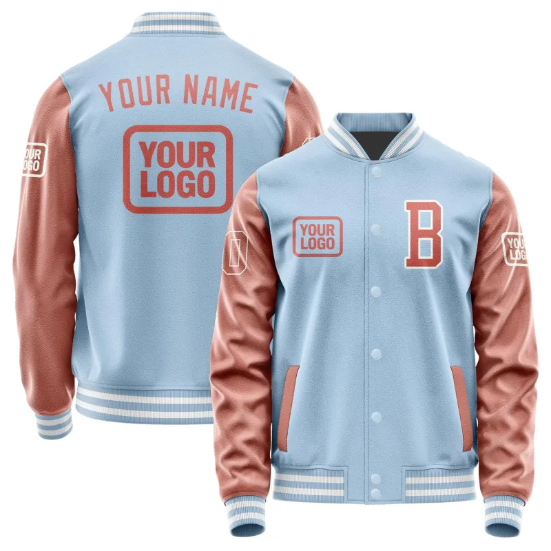Custom Light Blue Copper Rose Jacket sold by Tailorly