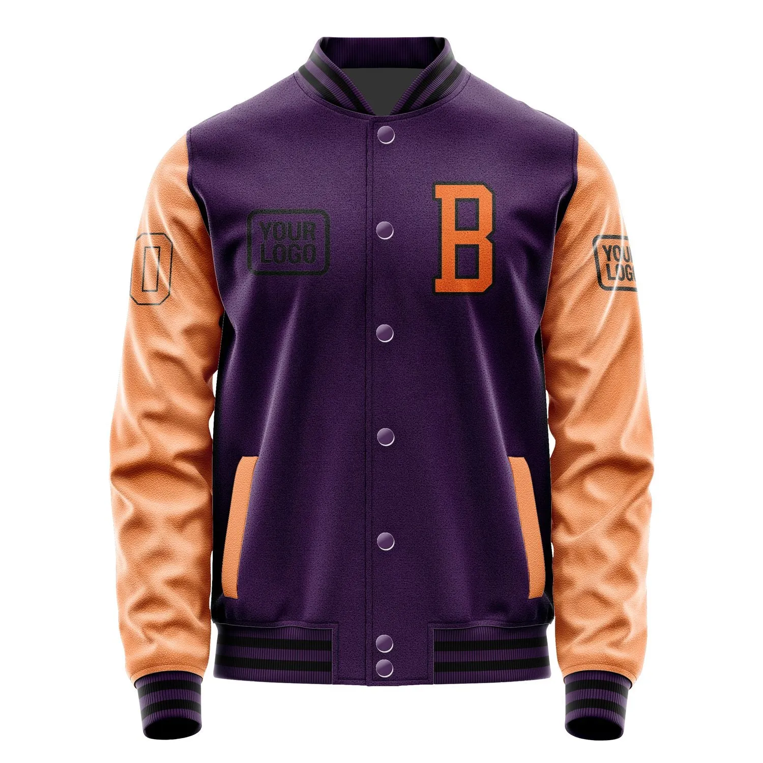 Custom Purple Orange Jacket sold by Tailorly product image thumbnail 2