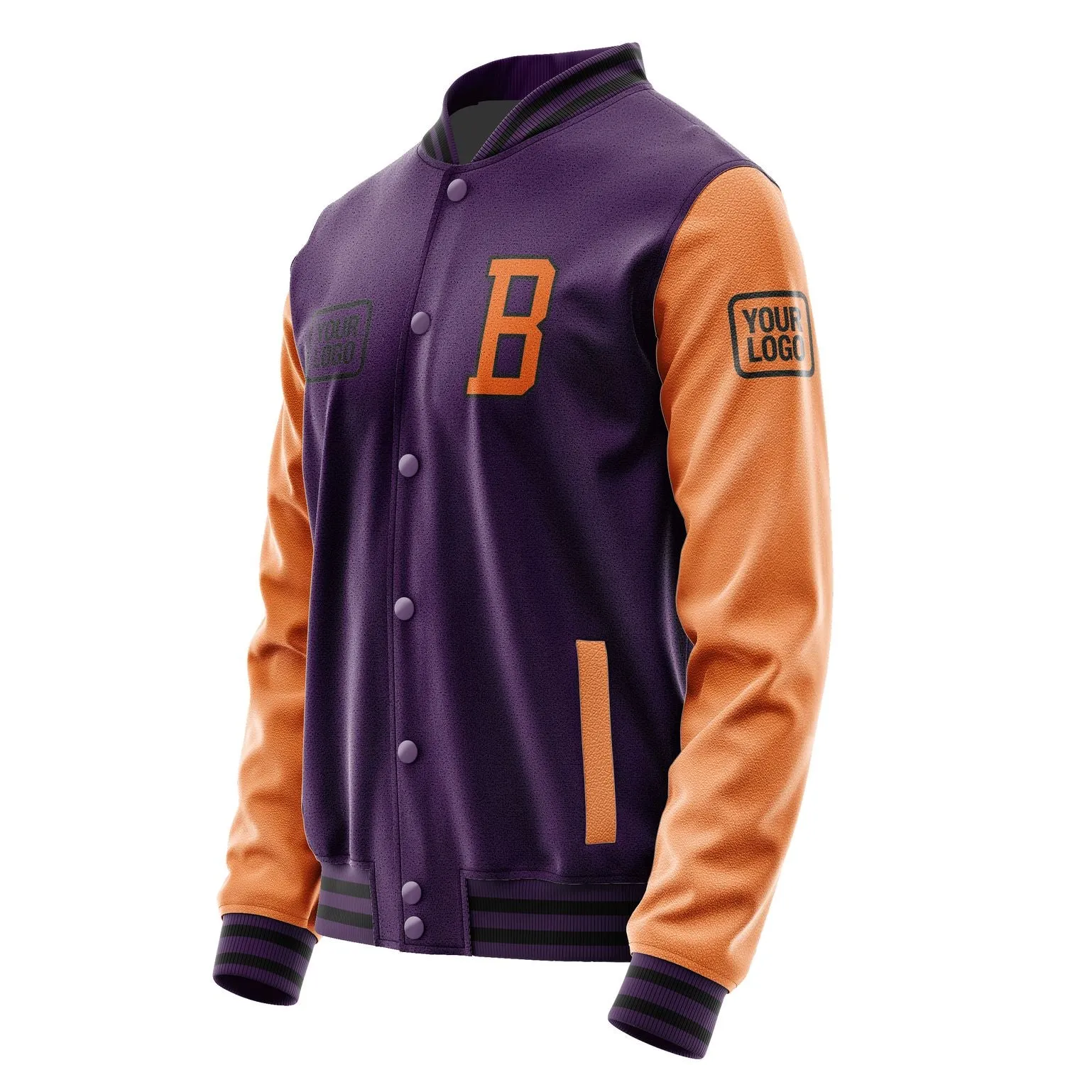 Custom Purple Orange Jacket sold by Tailorly product image thumbnail 3