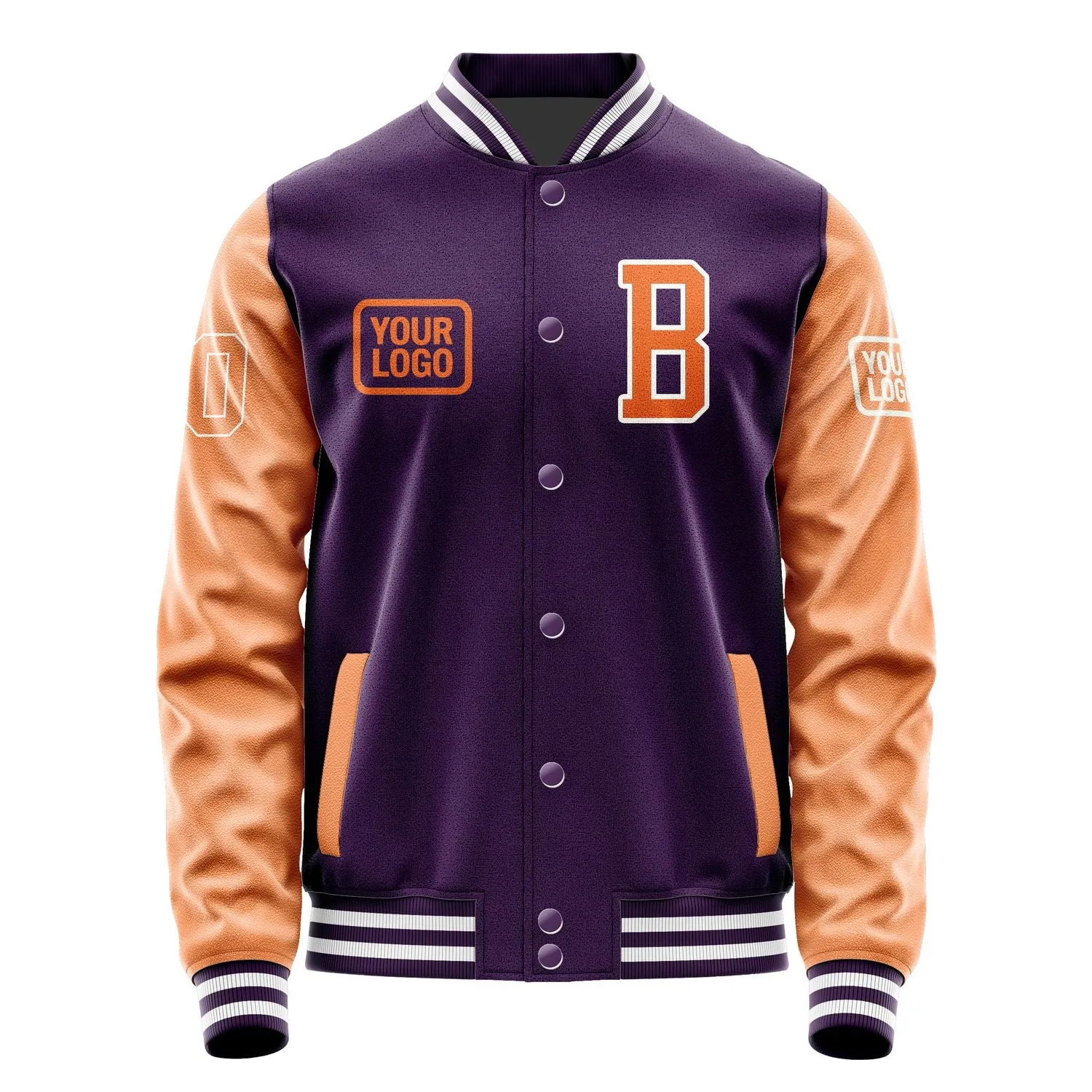 Custom Purple Orange Jacket sold by Tailorly product image thumbnail 2